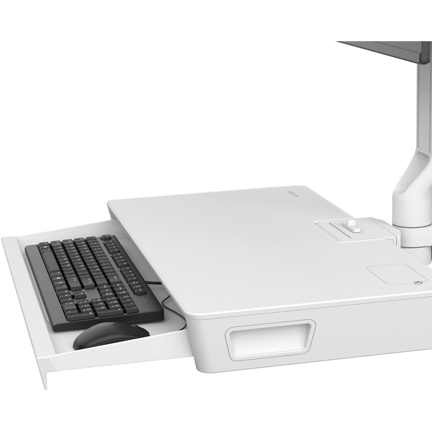 Ergotron 45-619-251 CareFit Halterarm für Monitor Maus Tastatur LCD-Display Montageverlängerung - Weiß