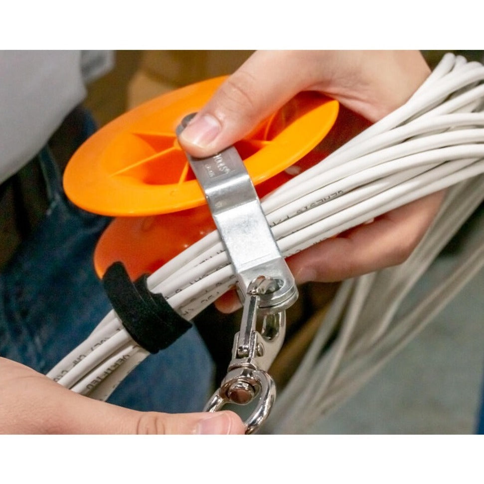Herramientas de Jonard CP-475 Polea para Cables Eléctricos de Baja Voltaje de Red y COAX (Paquete de 2) - Polea de Cable Zinc Plateado Duradero