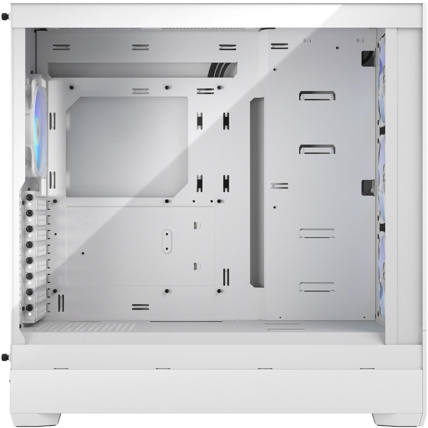 Interior view showing motherboard mounting area and cable management-alternate-image3