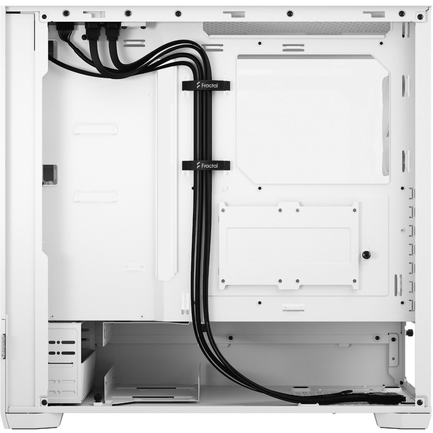 Fractal Design FD-C-POR1A-01 Pop Air RGB Computer Case, White, Steel, Tempered Glass, 3 Fans Installed