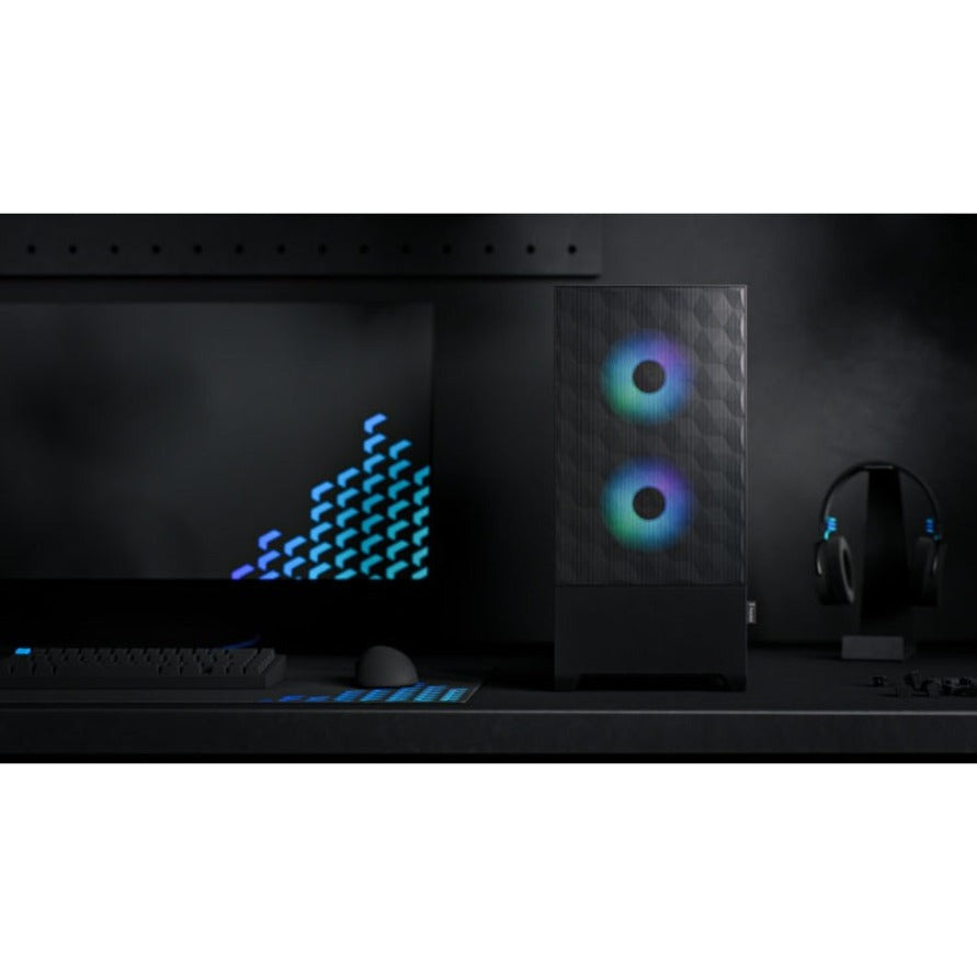 Fractal Design FD-C-POR1A-06 Boîtier d'ordinateur Pop Air RGB Verre trempé Noir Tour