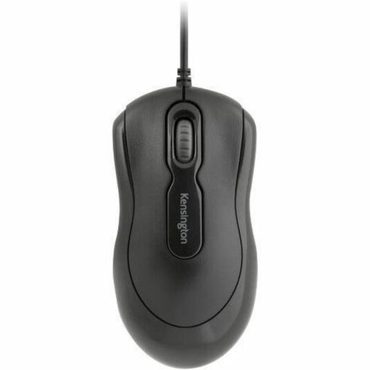 Top view of Kensington mouse showing button layout and scroll wheel placement