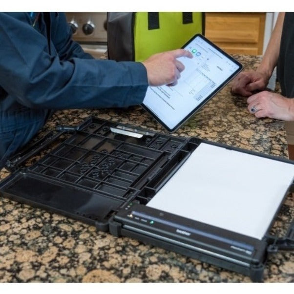 Brother PocketJet 8 printer being used with tablet for document printing-alternate-image6