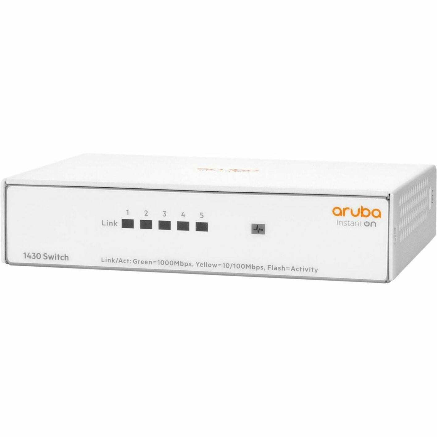 Aruba Instant On 1430 Interruptor 5G 5 Puertos de Red Gigabit Ethernet Sin Ventilador Blanco