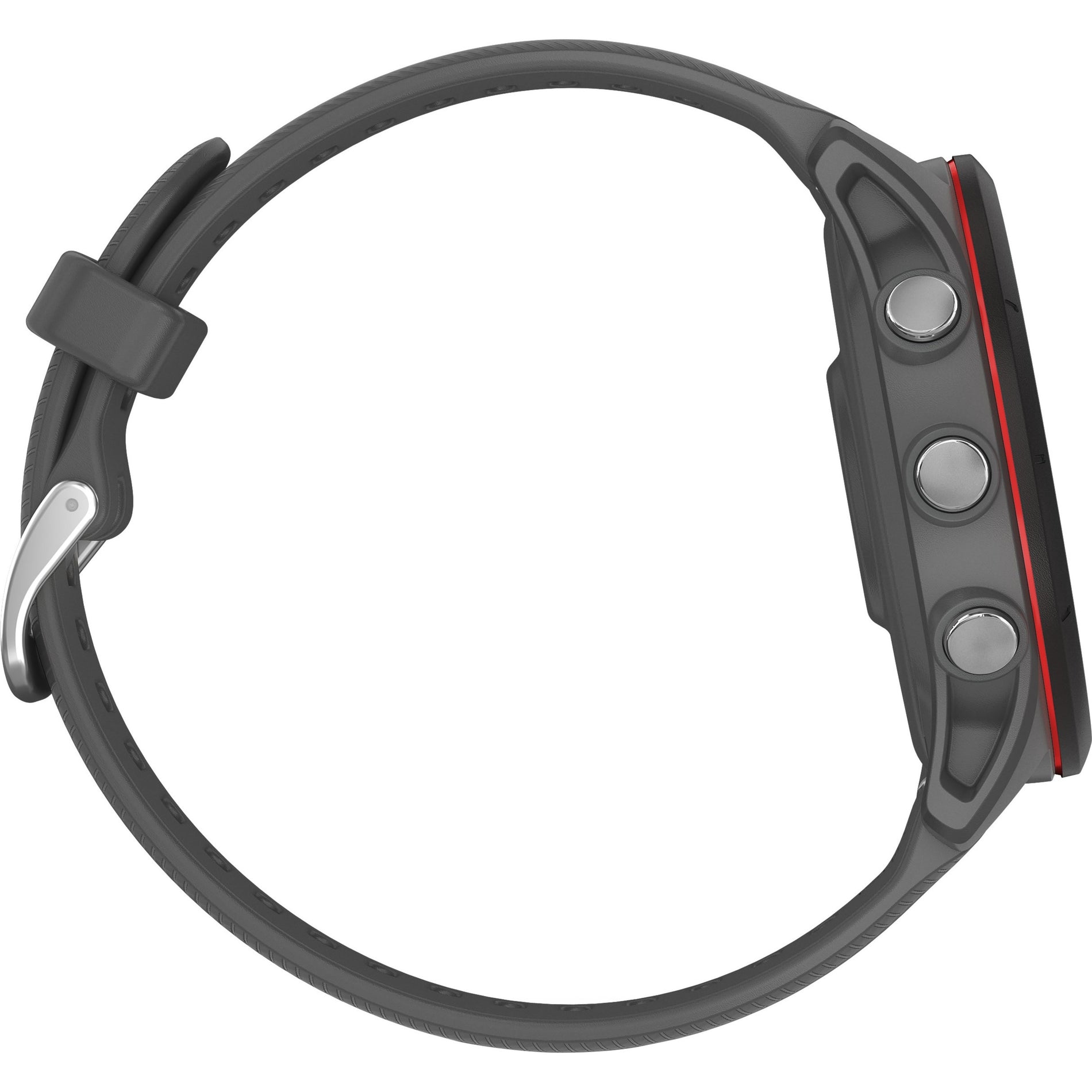 Side view of Garmin Forerunner 255 showing button layout and band design-alternate-image3