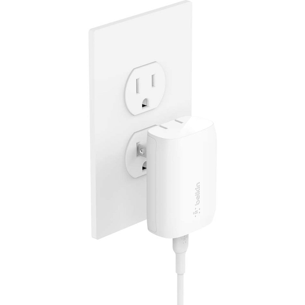 Belkin WCA005DQWH BOOST&uarr;CHARGE USB-C PD 3.0 PPS Wall Charger 30W, Charge Your Devices up to 30W