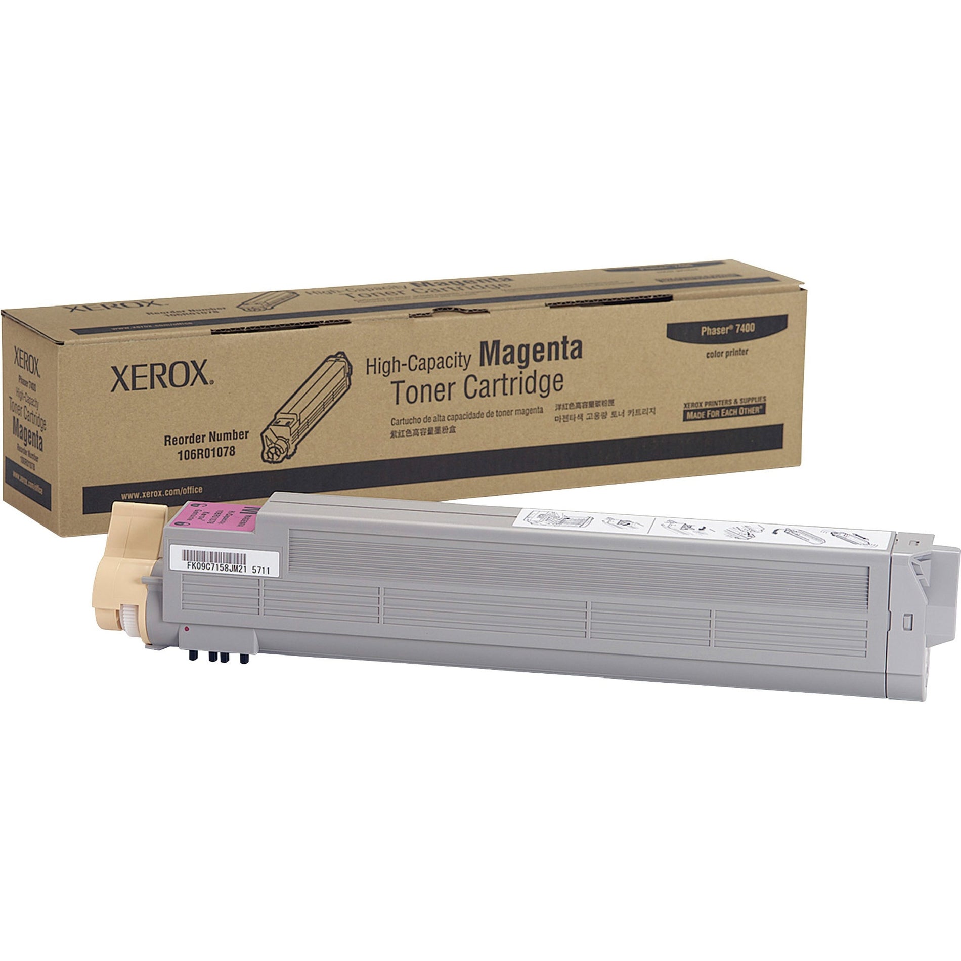 Xerox Phaser 7400 Toner Cartridge - Magenta, 18,000 Page Yield [Discontinued]