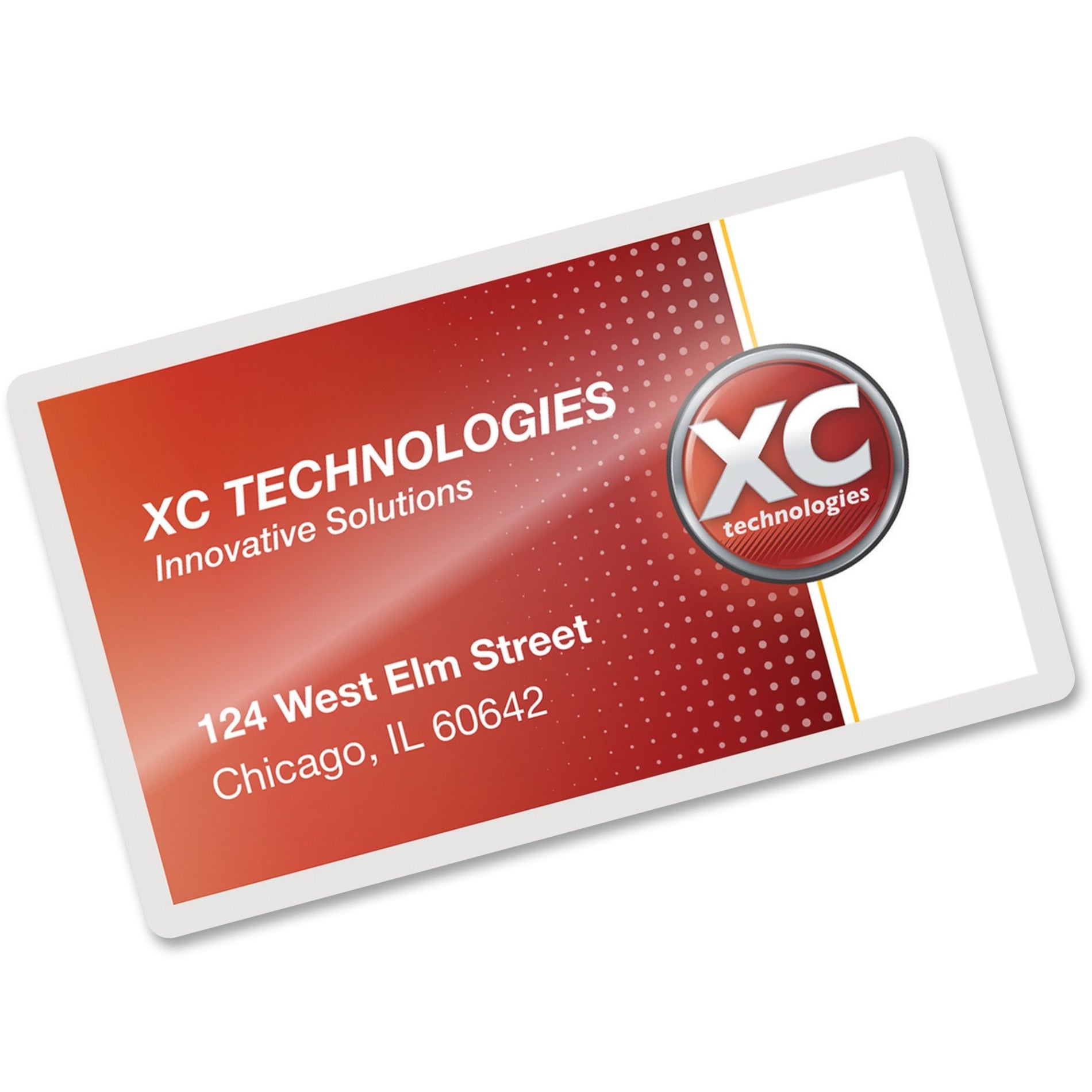 Laminated business card example showing glossy finish and enhanced colors-alternate-image2