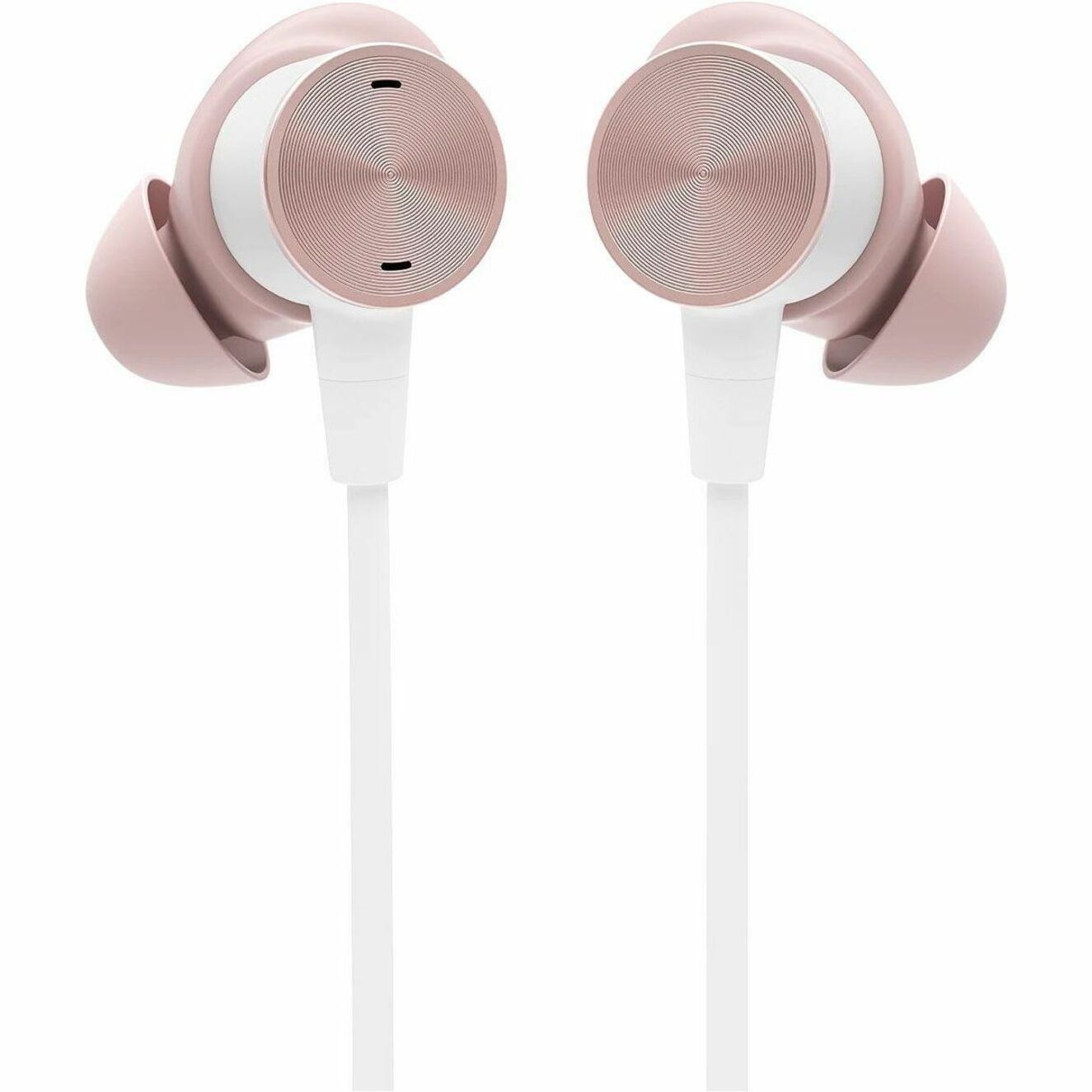 سماعات آذان موجهة بينورال من لوجيتك مزودة بميكروفون للتخفيف من الضوضاء، موصل USB-C، اللون الوردي