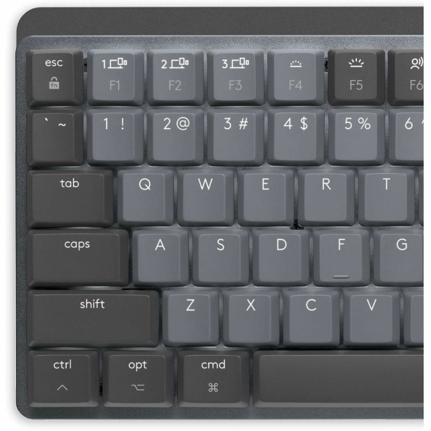 Logitech 920-010831 MX Mechanical Keyboard for Mac, Backlit, Rechargeable Battery, Compact and Quiet Keys