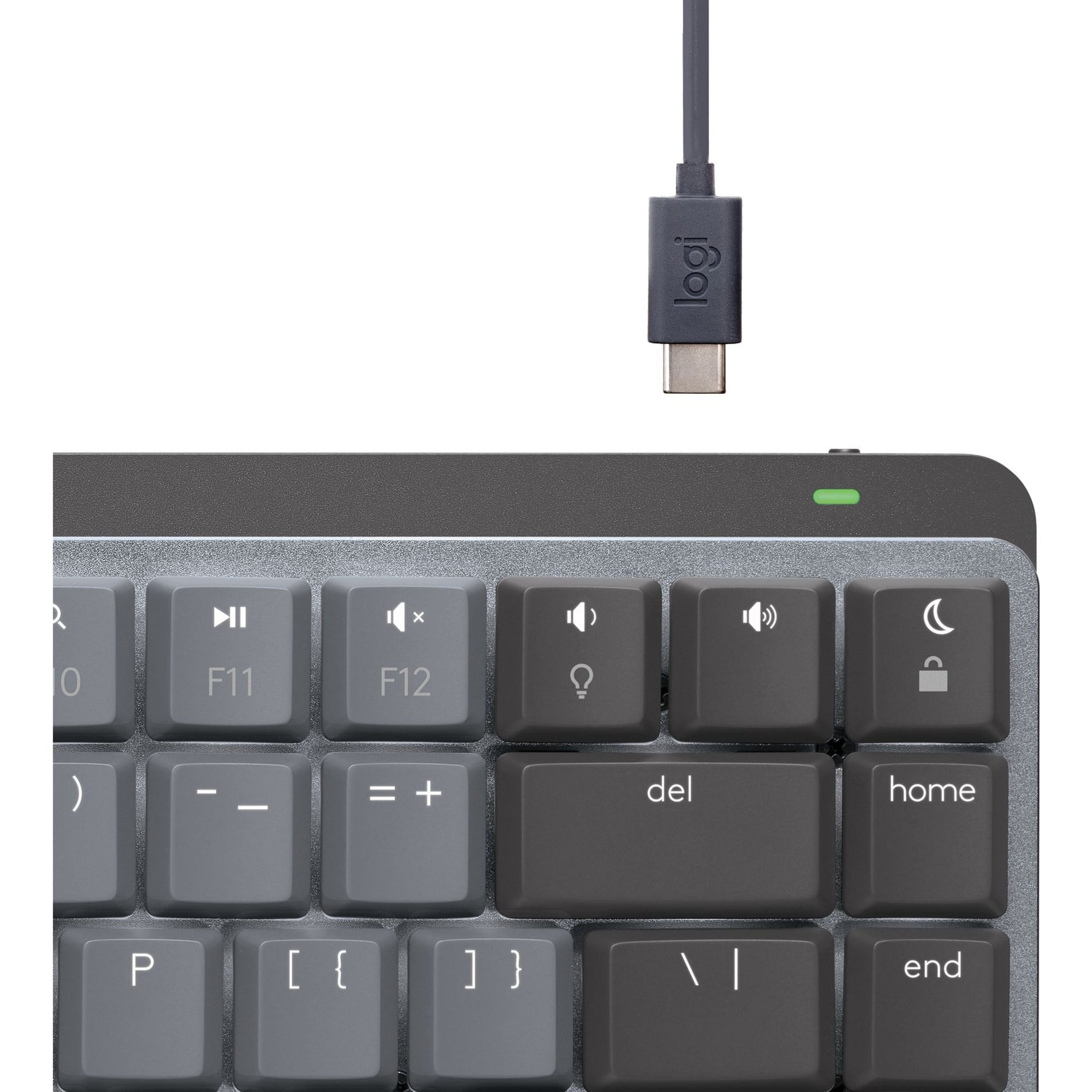 Logitech 920-010831 MX Mechanical Keyboard for Mac, Backlit, Rechargeable Battery, Compact and Quiet Keys