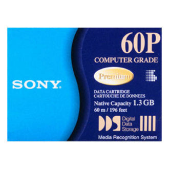 Sony DG60P//AWW DDS-1 4mm Tape Cartridge, 1.30 GB Native Storage Capacity, 2.60 GB Compressed Storage Capacity