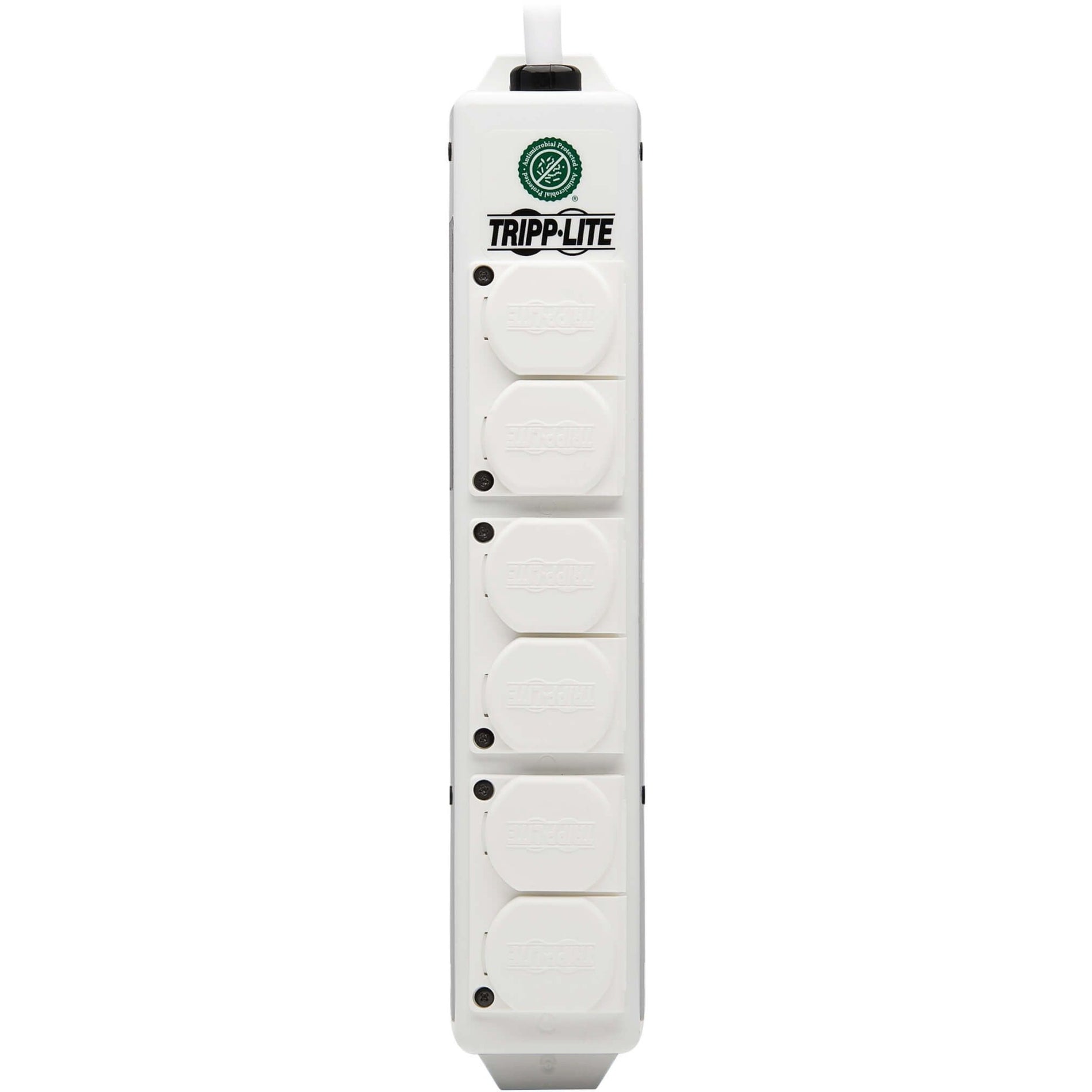 Tripp Lite PS-615-HGDG Safe-IT 6-Outlets Power Strip, 1800W, 15A, 15ft Cord, White