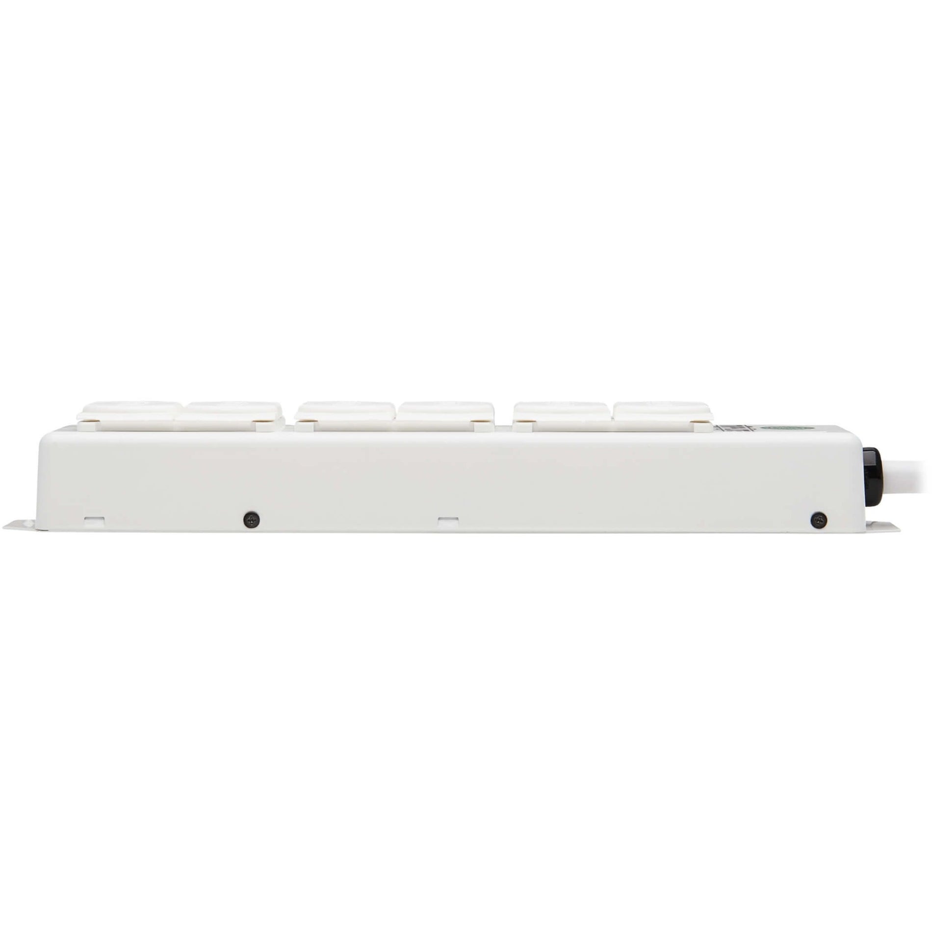 Tripp Lite PS-615-HGDG Safe-IT 6-Outlets Power Strip, 1800W, 15A, 15ft Cord, White