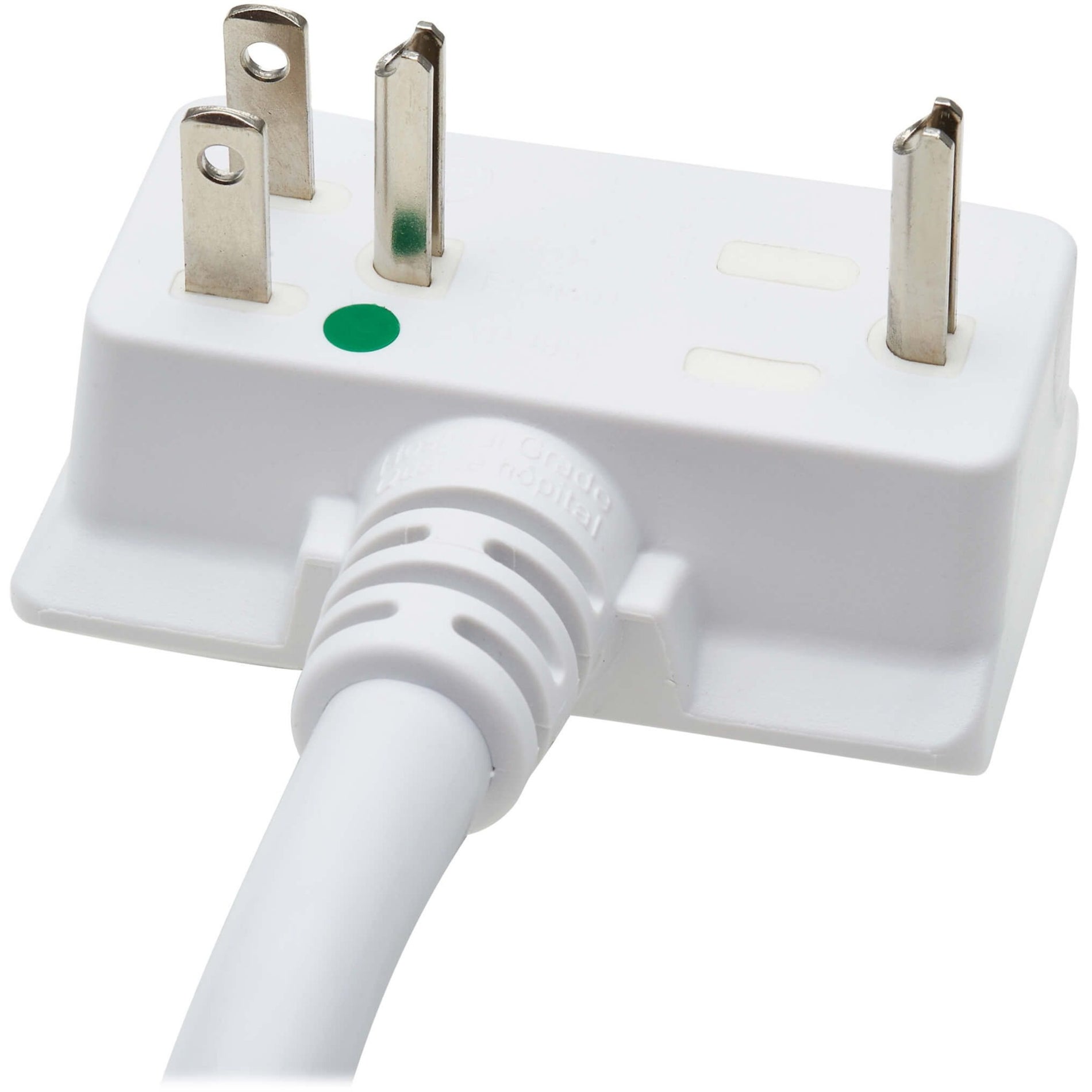 Close-up of hospital-grade power plug with green dot certification-alternate-image7