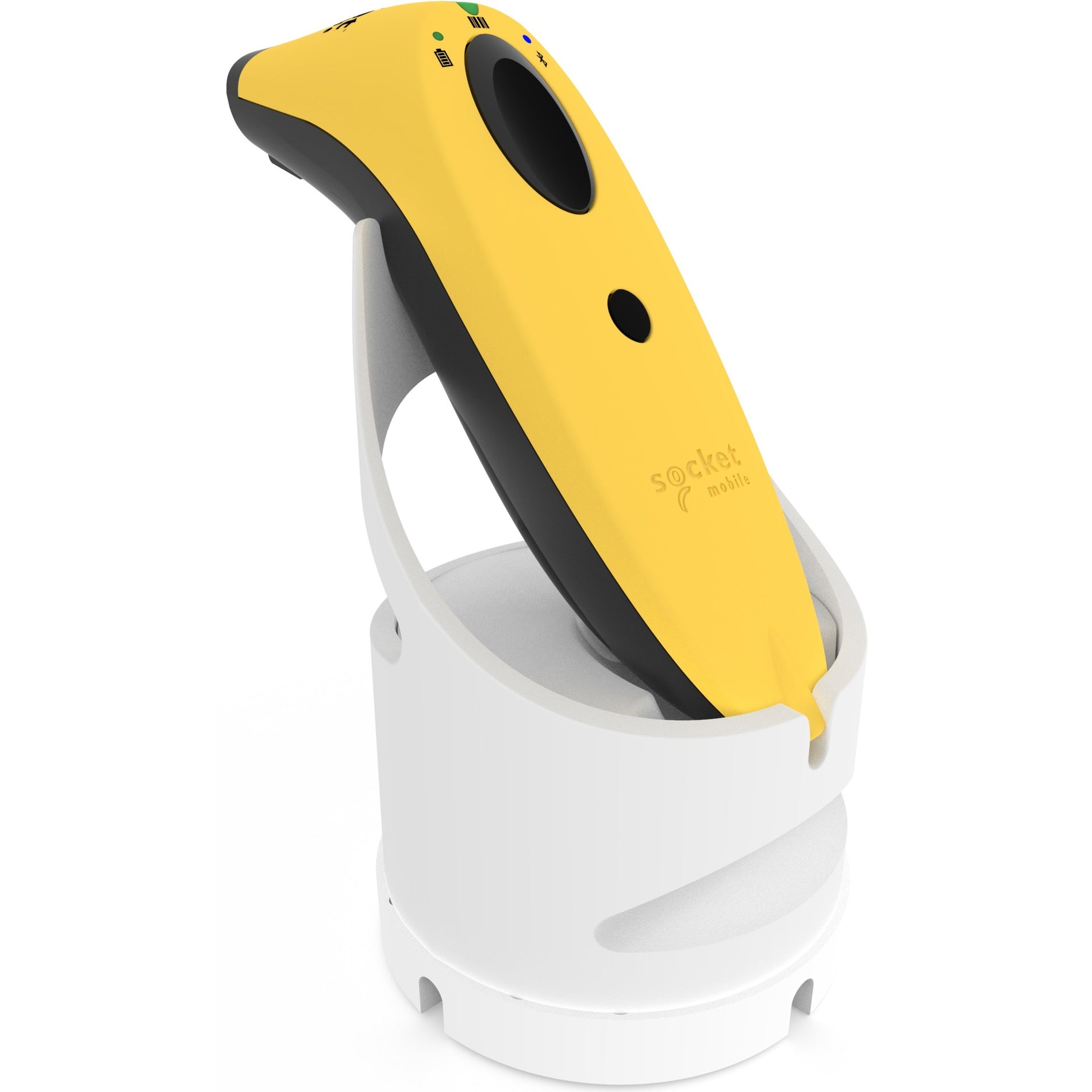 Socket Mobile CX3993-3050 SocketScan S720 Barcode Scanner Kit, Yellow & White Dock, Wireless, 2D & 1D Scanning