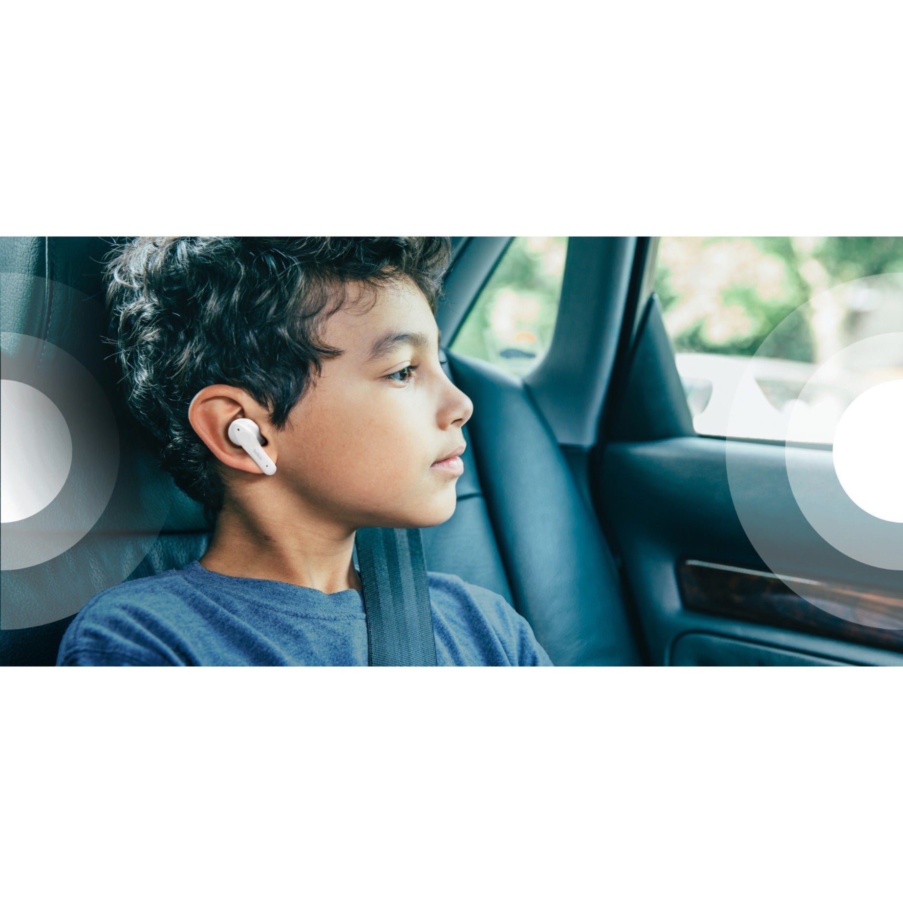Belkin PAC003BTWH SOUNDFORM Nano Wireless Earbuds für Kinder Kristallklarer Klang Wiederaufladbarer Akku Weiß