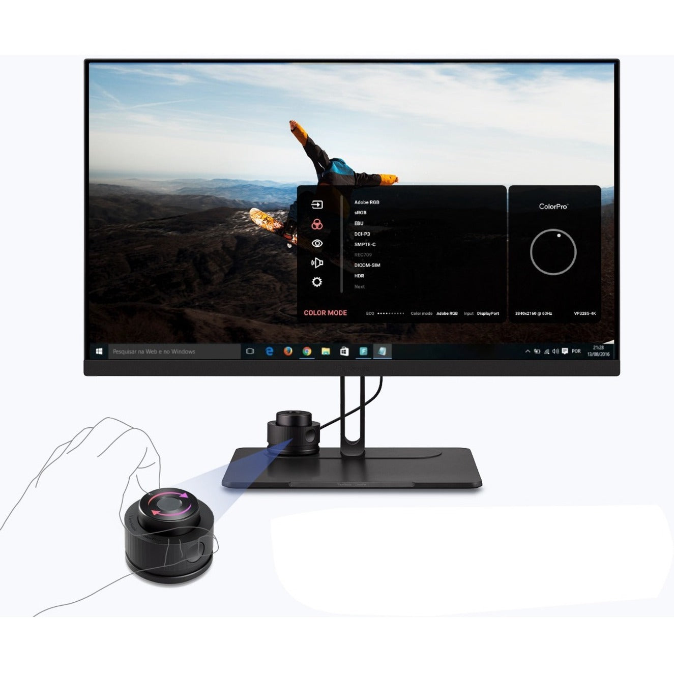 뷰소닉 VP2786-4K 컬러프로 27인치 4K UHD IPS 모니터 진짜 10비트 컬러 USB-C 120Hz 리프레시 속도