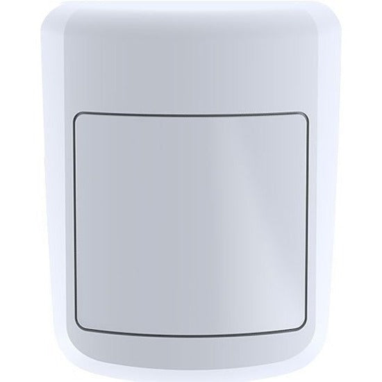 Front view of W Box 0E-PIR433 wireless motion sensor in white, showing compact rectangular design with curved edges-alternate-image1