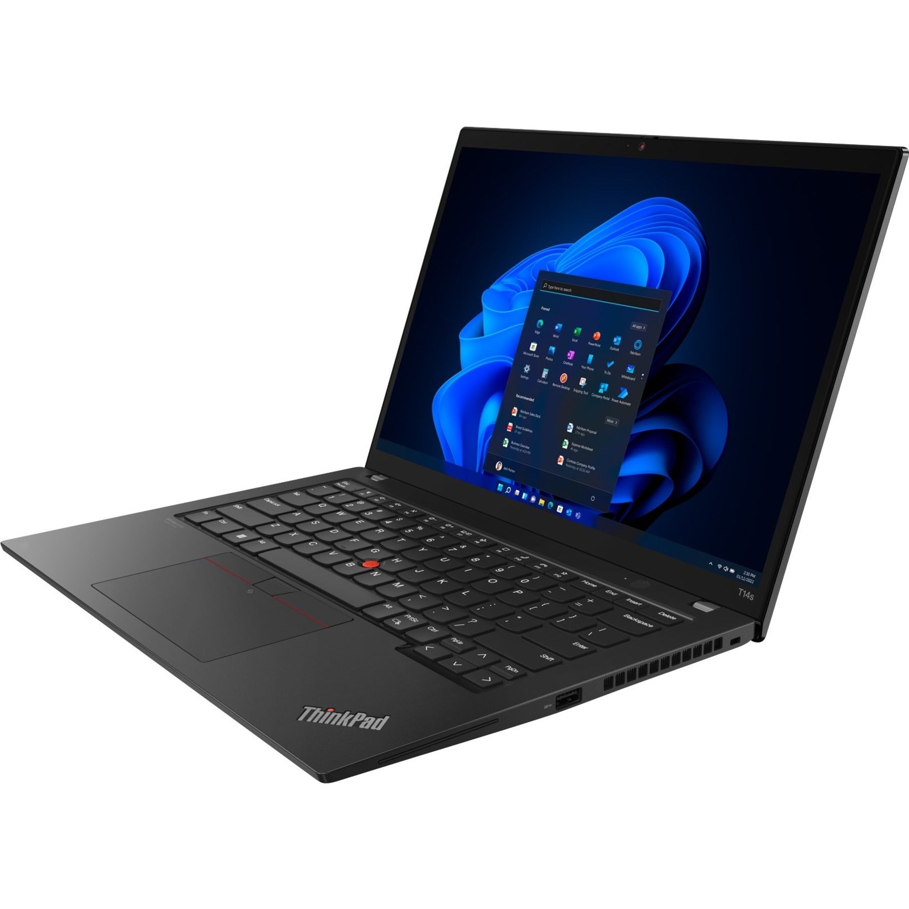 Lenovo 21BR00FHUS ThinkPad T14s Gen 3 (Intel) 14" Notebook, Intel Core i5, 16GB RAM, 256GB SSD, Windows 11