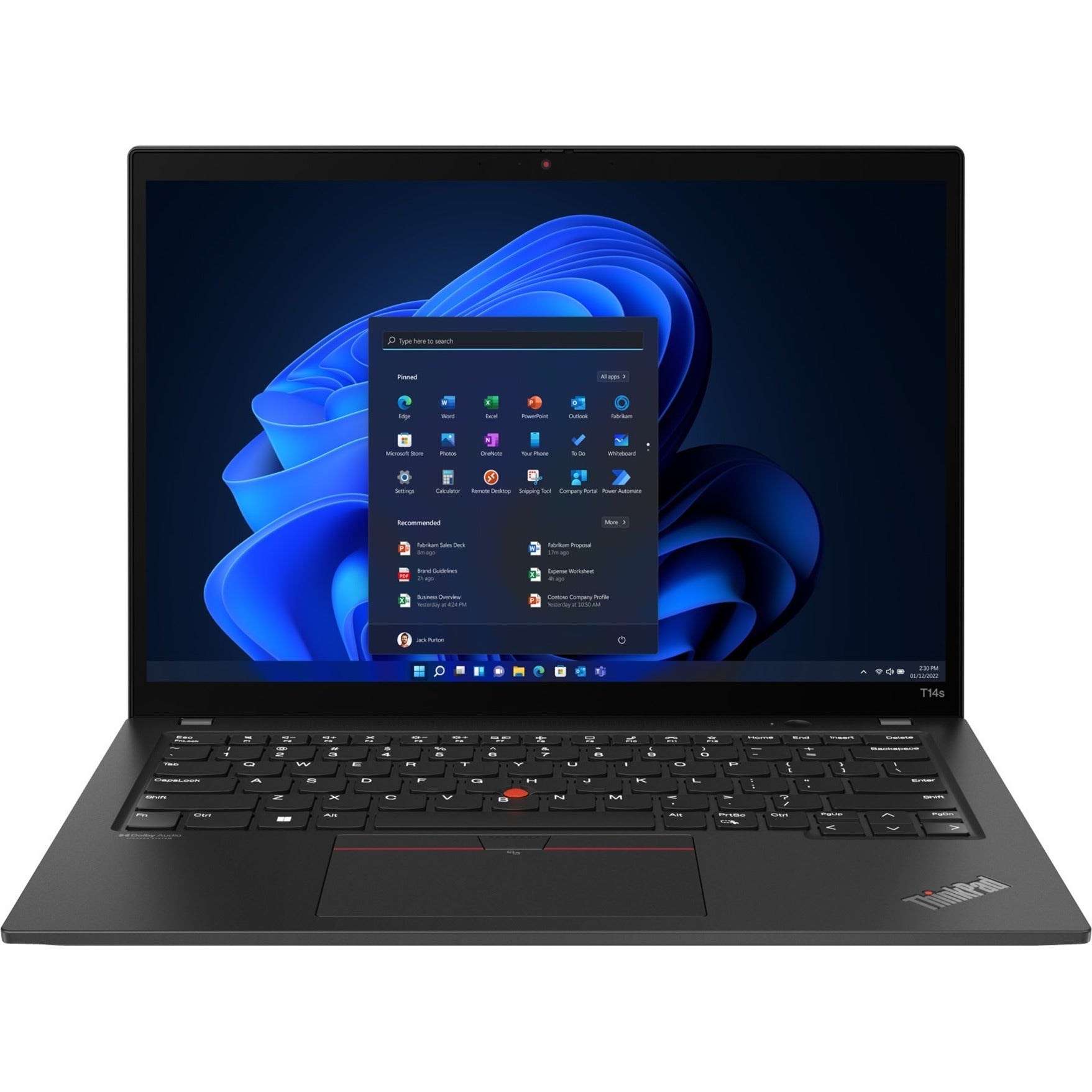 Lenovo 21BR00FHUS ThinkPad T14s Gen 3 (Intel) 14 Notebook, Intel Core i5, 16GB RAM, 256GB SSD, Windows 11