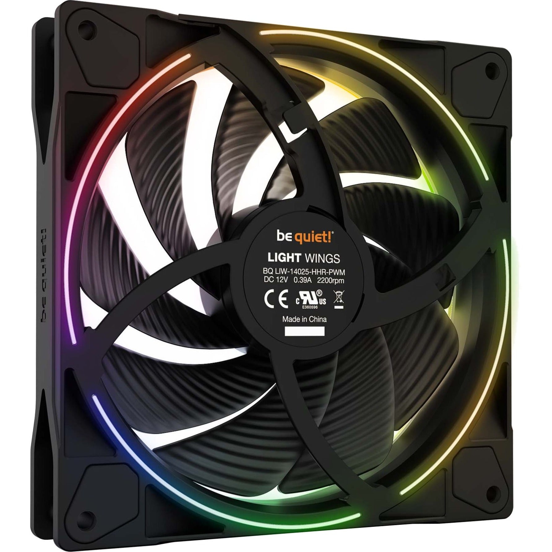 Listan BL079 140mm PWM High-speed Cooling Fan, Gaming Console Compatible, ARGB LED, 2200 rpm, 536.4 gal/min, 2.3mmH2O, 31 dB(A)