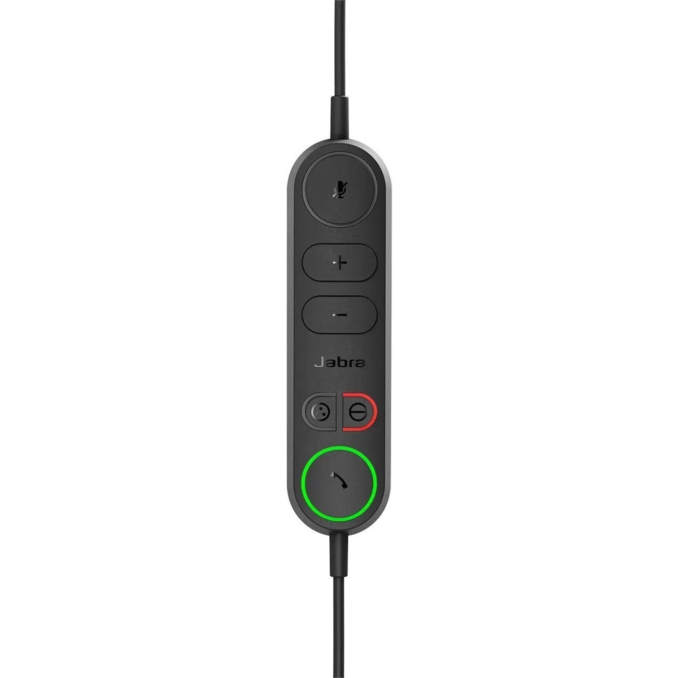 Close-up of Jabra Engage 40 control unit showing button layout and LED indicators-alternate-image7