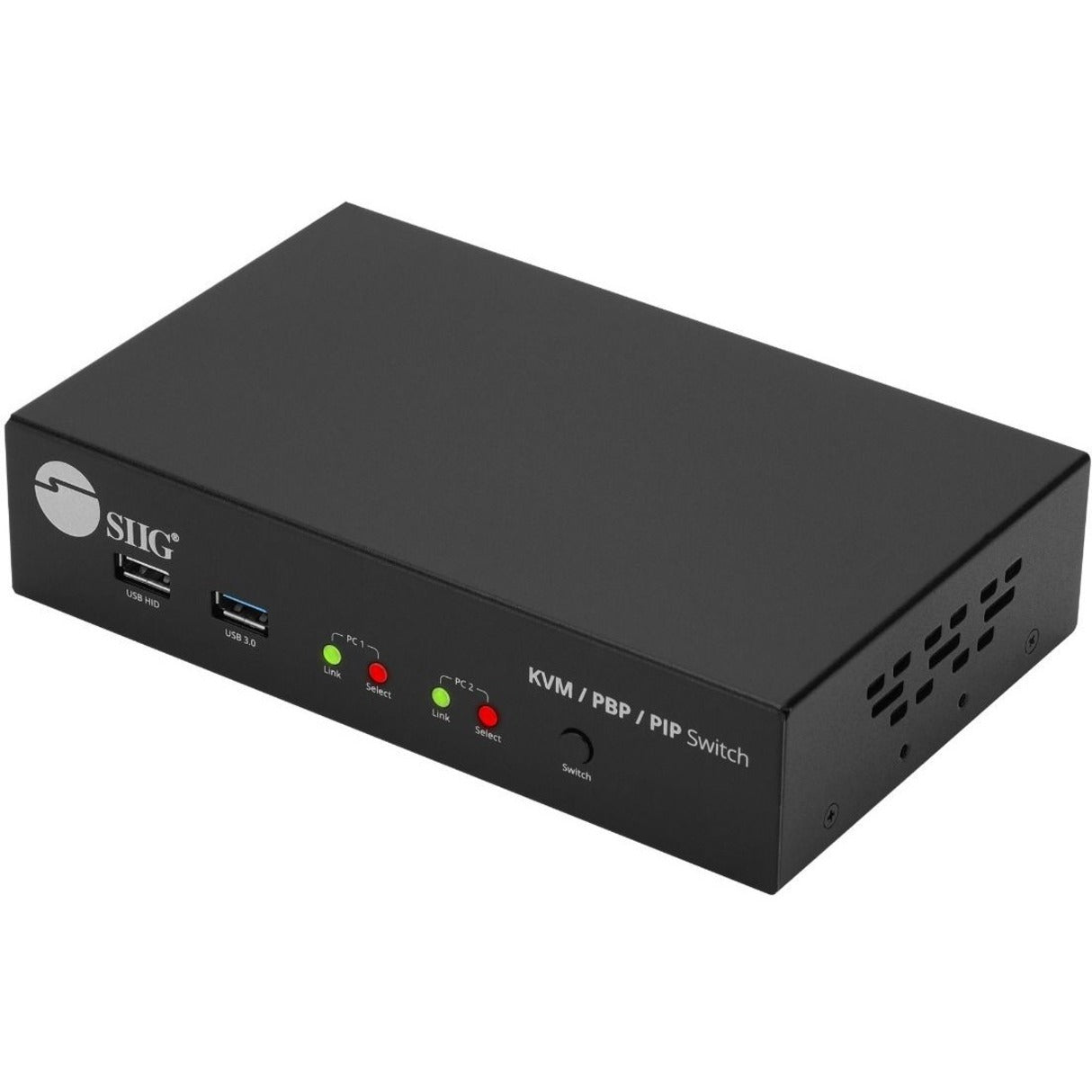 SIIG CE-KV0G11-S1 2-Port 4K HDMI KVM Switch avec PBP Roaming Mouse & PIP Brancher et jouer