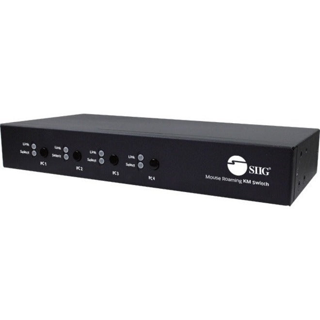SIIG JU-SW4311-S1 4-Port Roaming KM Switch with USB 2.0 Hub Plug and Play TAA Compliant  ブランド名: SIIG SIIG JU-SW4311-S1 4ポートローミングKMスイッチ USB 2.0ハブ、プラグアンドプレイ、TAA準拠
