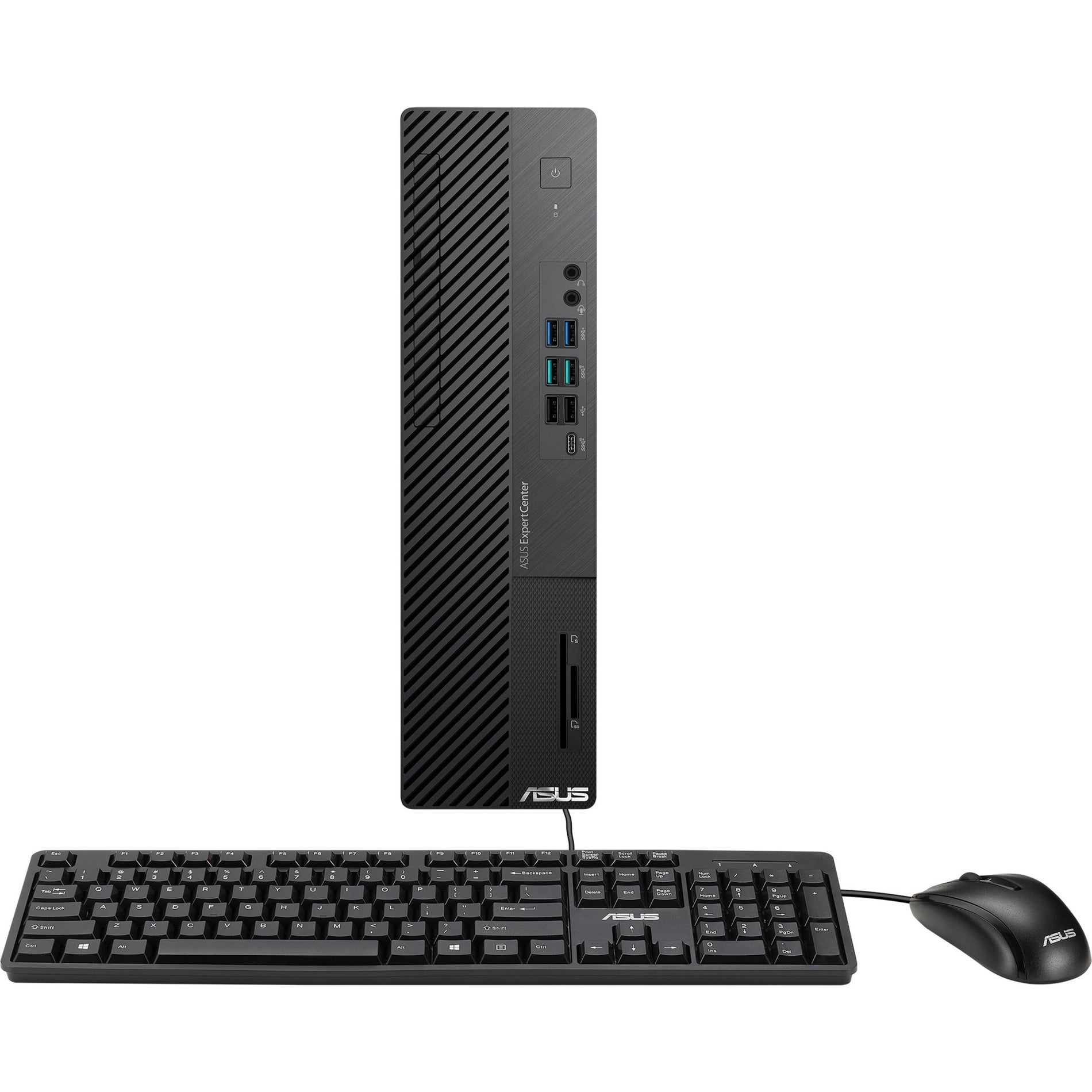 ASUS ExpertCenter with keyboard and mouse showing workspace setup-alternate-image7