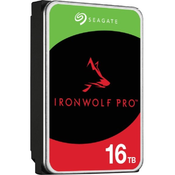 Side angle view of Seagate IronWolf Pro 16TB hard drive highlighting enterprise design-alternate-image3