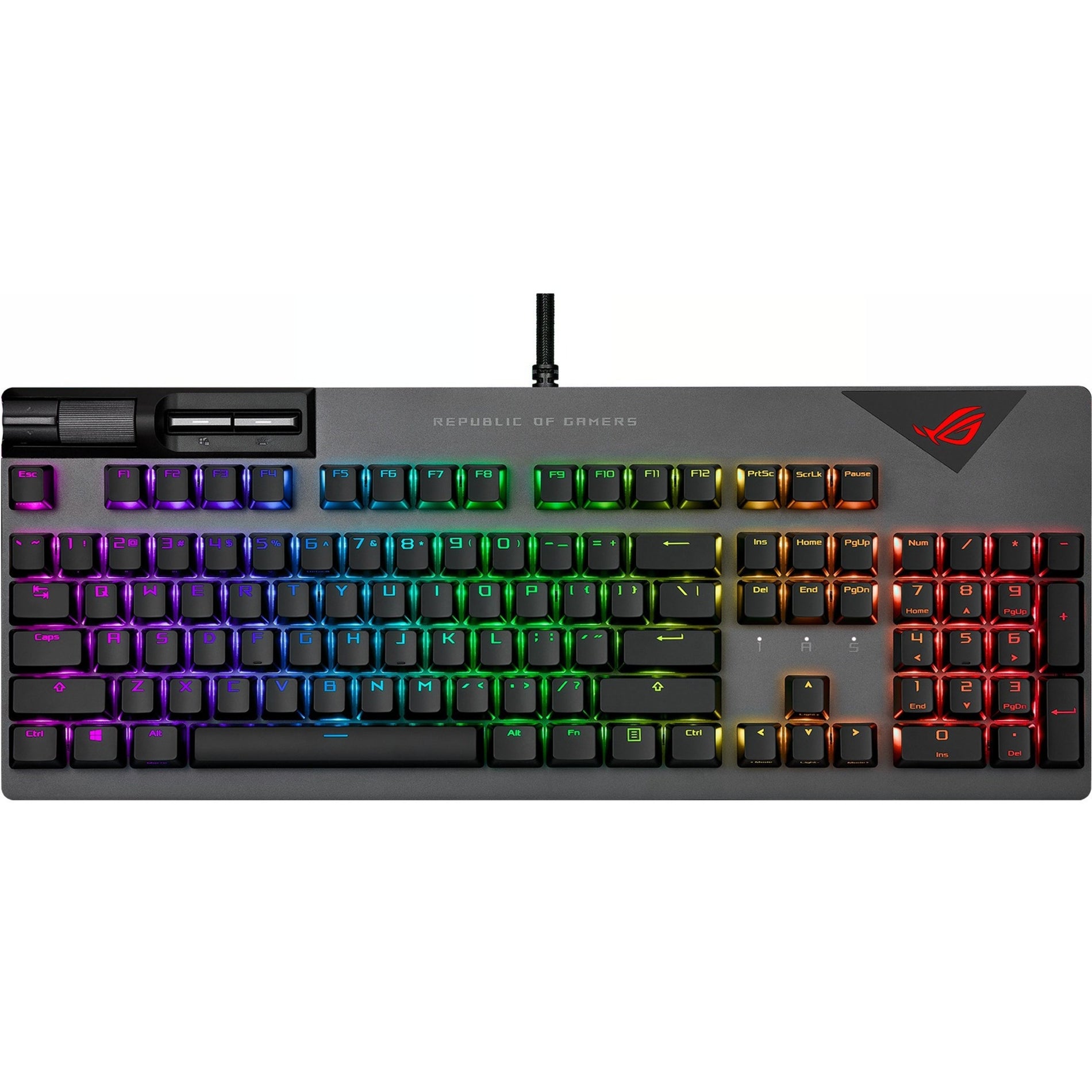 Asus XA08 STRIX FLARE II/NXRD/US/PBT Strix Flare II Gaming Keyboard, RGB LED Backlight, Mechanical Keys, USB 2.0