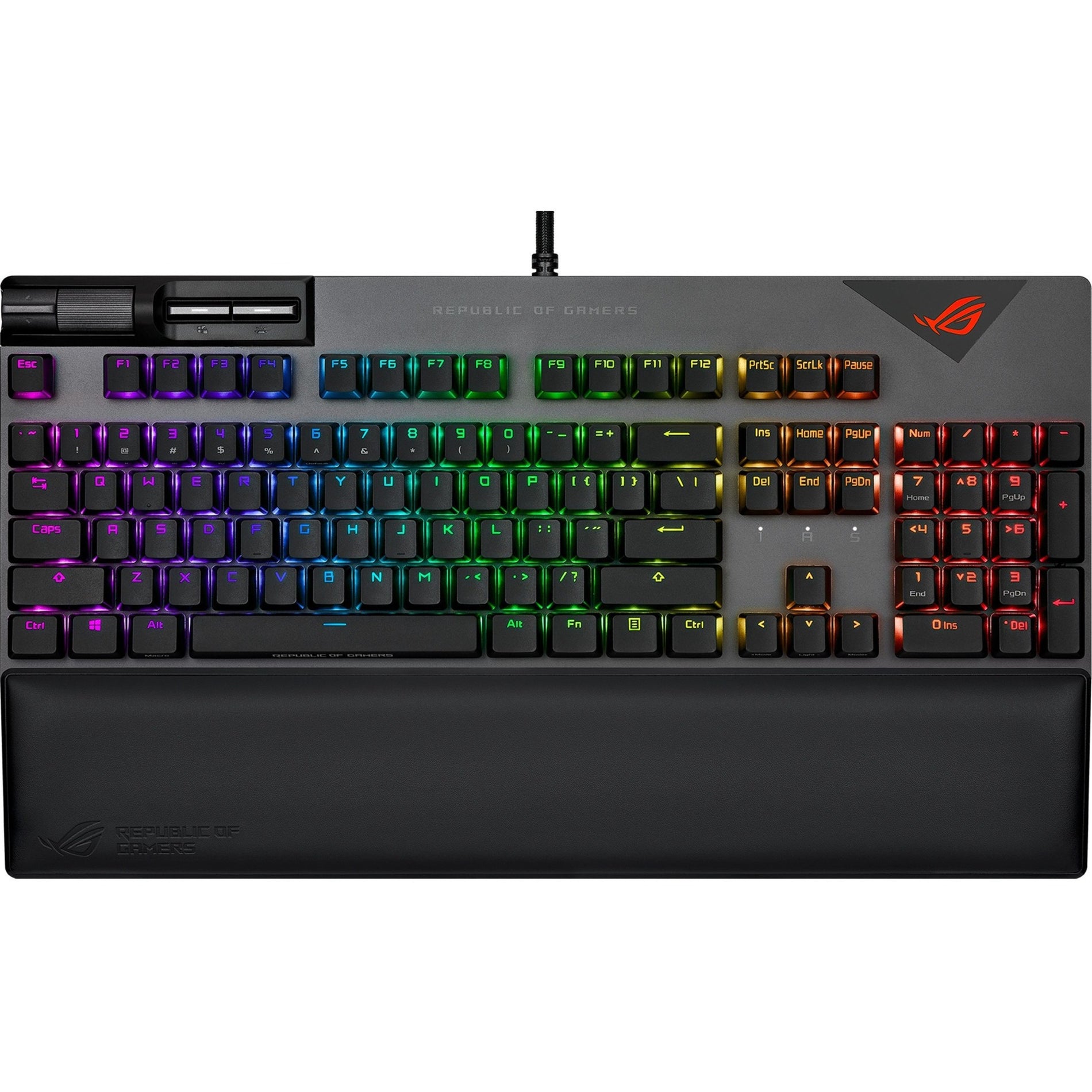 Asus XA08 STRIX FLARE II/NXRD/US/PBT Strix Flare II Gaming Keyboard, RGB LED Backlight, Mechanical Keys, USB 2.0