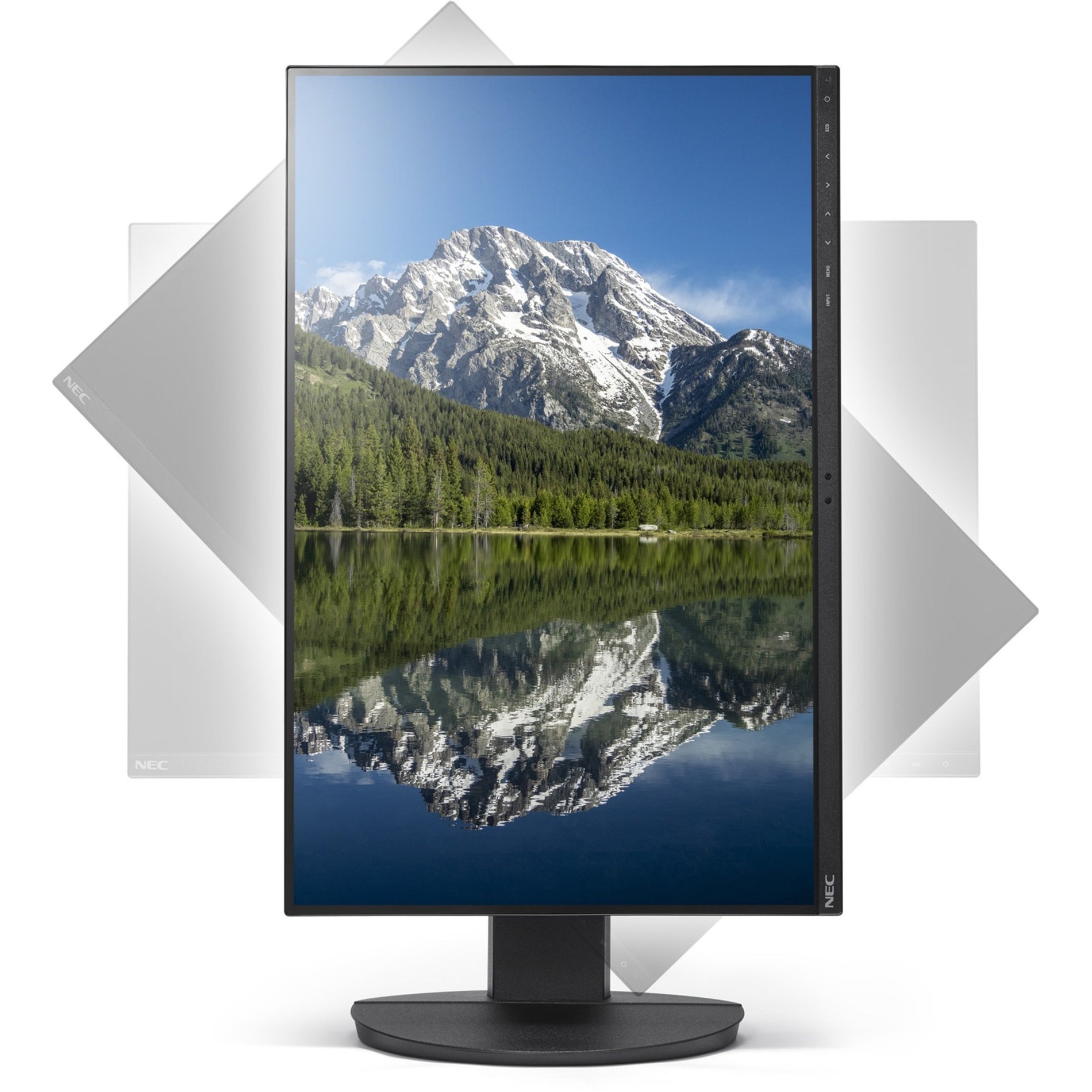 NEC Display MultiSync EA242WU-BK Breedbeeld LCD-monitor 24.1" 1920 x 1200 USB-hub HDMI USB type-C DisplayPort RJ-45 3 jaar garantie