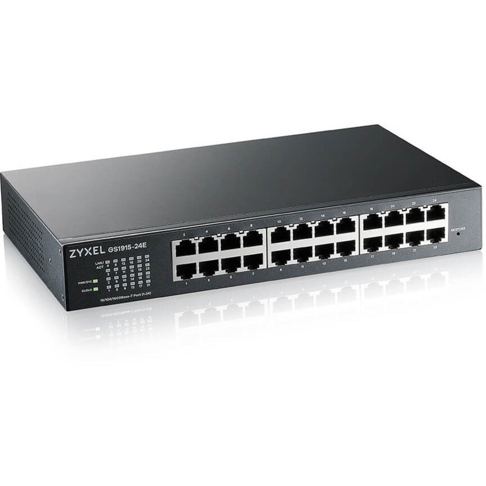 ZYXEL GS1915-24E 24-port GbE Smart Managed Switch, Gigabit Ethernet Network, Fanless