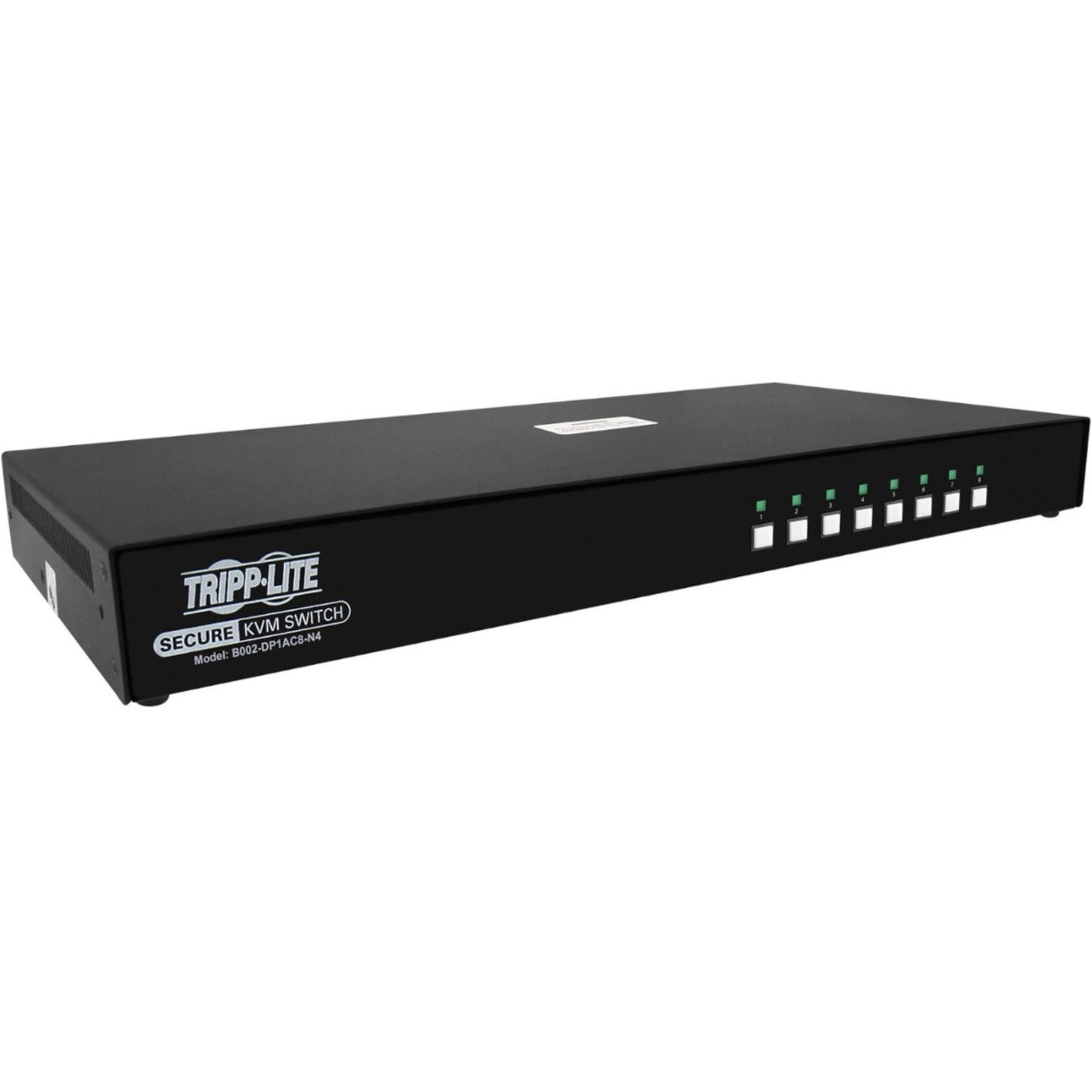 Tripp Lite B002-DP1AC8-N4 Beveiligde KVM-Schakelaar 8-Poort Enkelhoofds DisplayPort 4K NIAP PP4.0