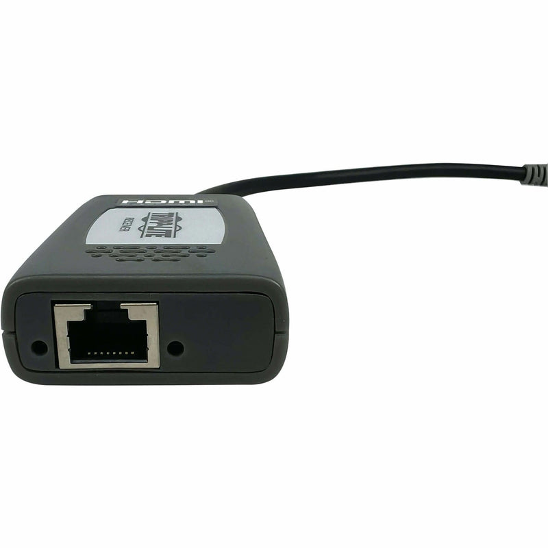 Detail view of receiver unit RJ45 port