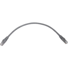 Tripp Lite N261-001-GY Cable de Red UTP Cat.6a 1 pie Gris 10G PoE Sin Enganches Moldeado