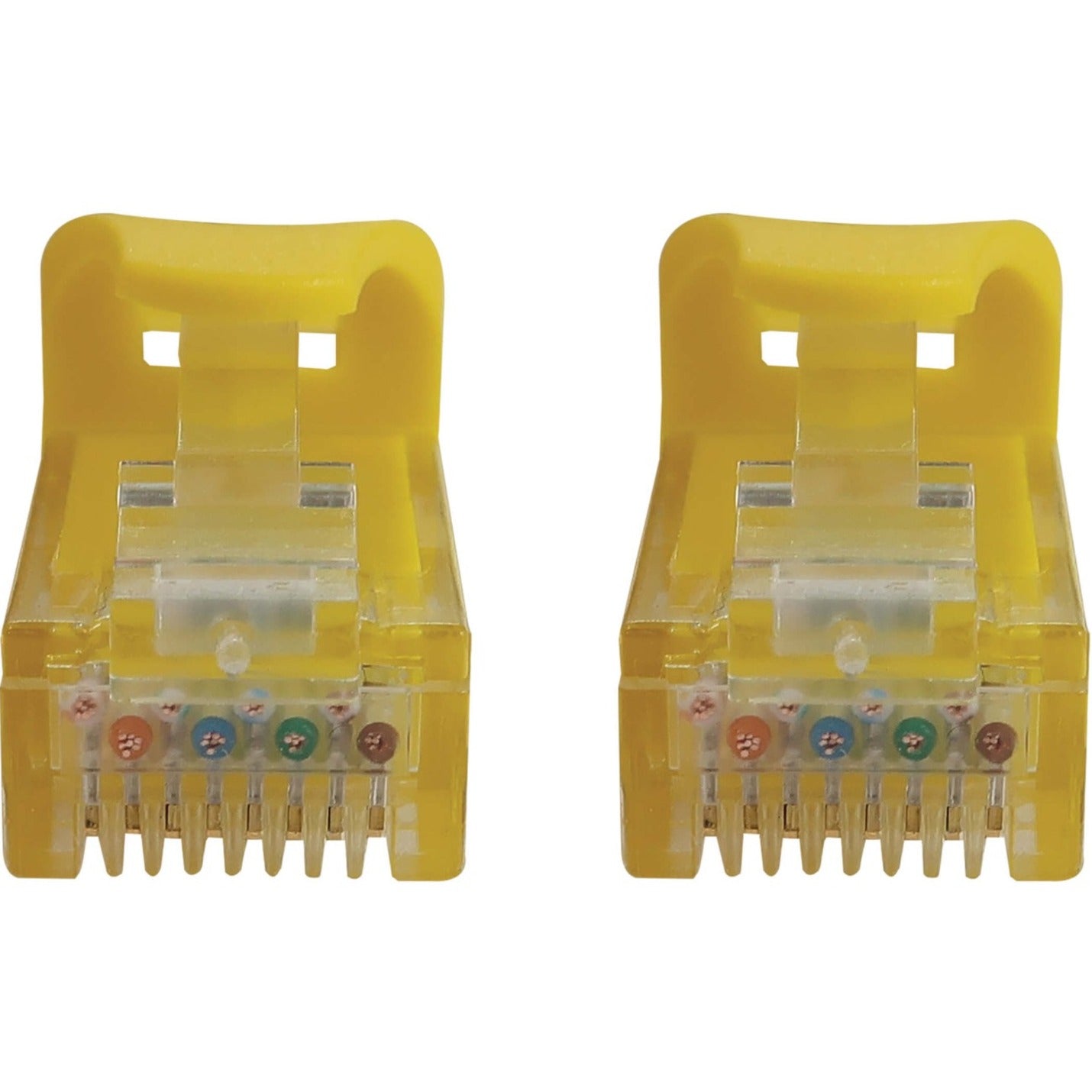 Tripp Lite N261-001-YW Cat.6a UTP Network Cable 1ft Yellow 10G PoE Snagless Molded  트립 라이트 N261-001-YW 캣.6a UTP 네트워크 케이블 1피트 노란색 10G PoE 스네글리스 몰디드