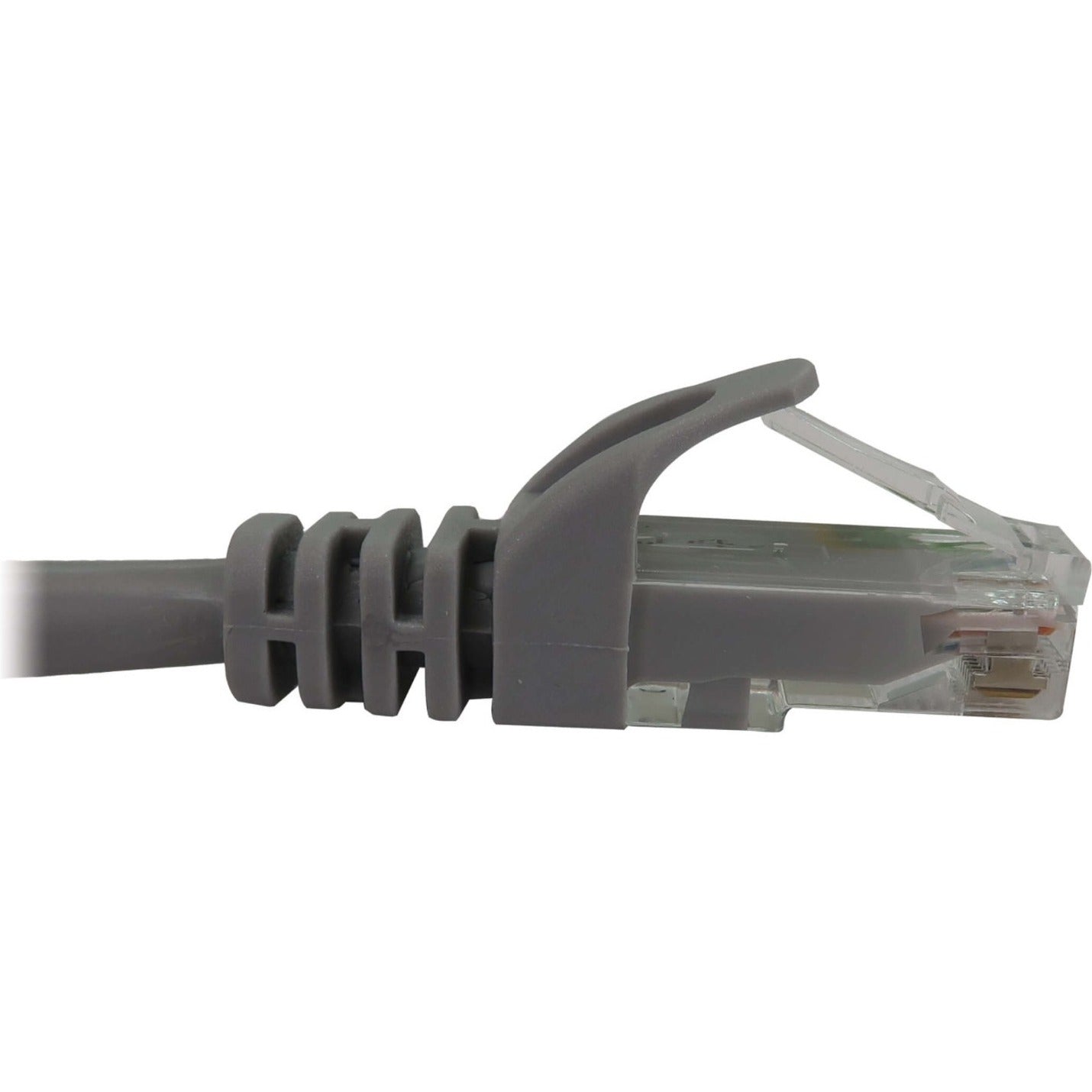 Tripp Lite N261-002-GY Cable de Red UTP Cat.6a 2 pies Gris 10G PoE Sin Enganche Moldeado