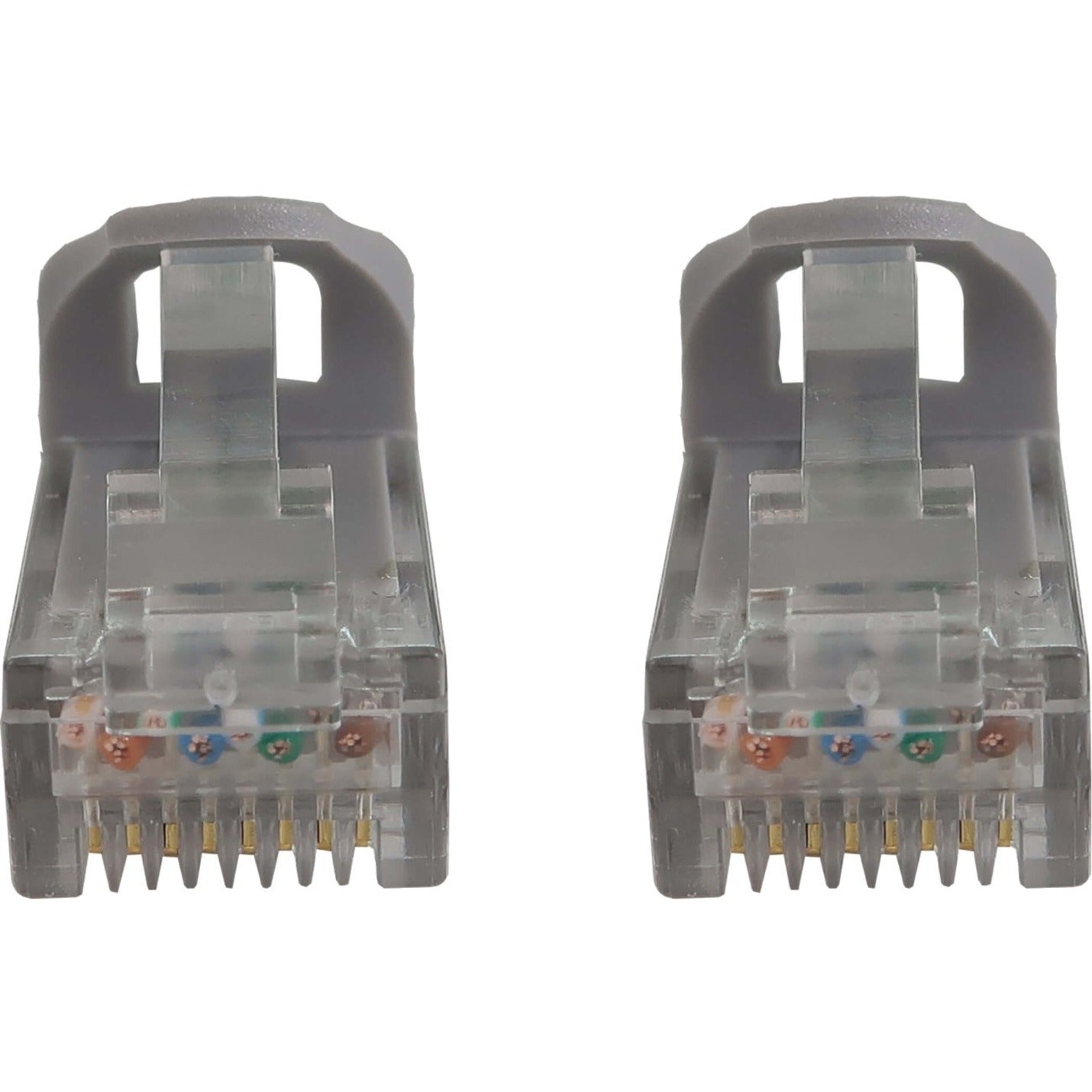 Tripp Lite N261-002-GY สายเคเบิลเครือข่าย Cat.6a UTP 2ฟุต สีเทา 10G PoE แบบไม่เก็บสาย