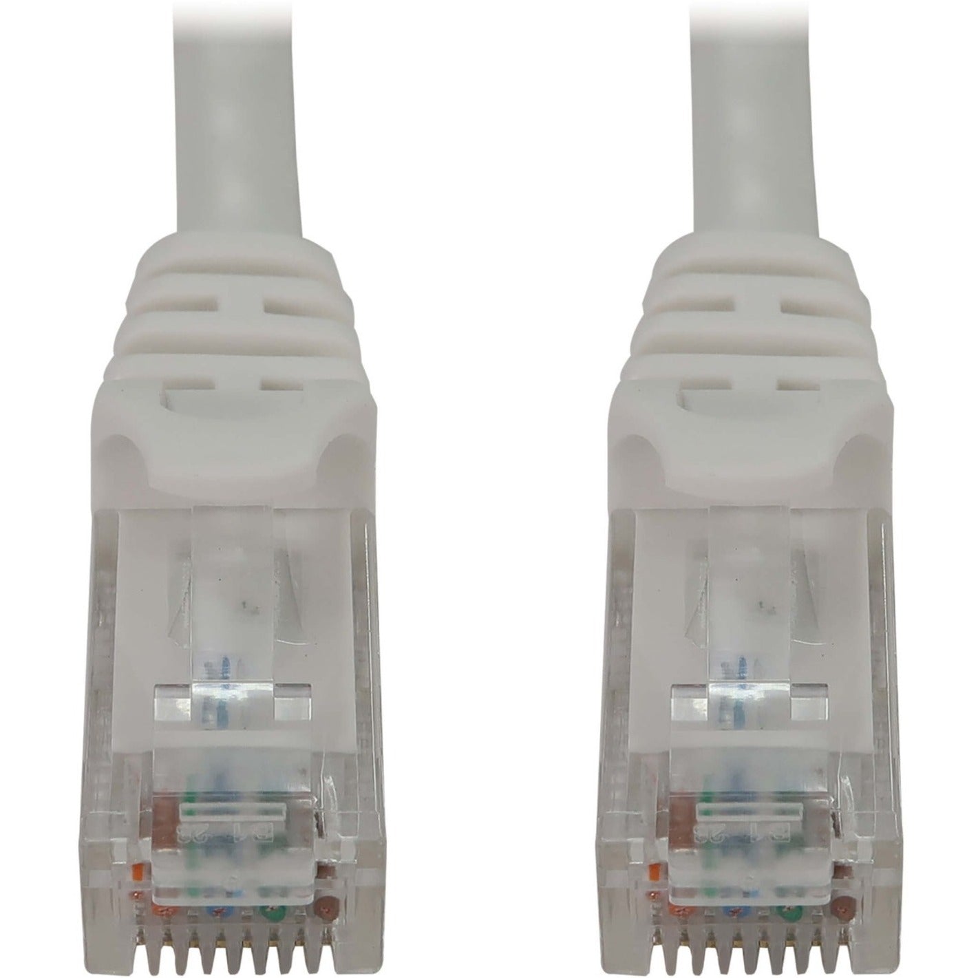 สายเคเบิลเครือข่าย Cat.6a UTP Tripp Lite N261-002-WH 60 เซนติเมตร 10G PoE ป้องกันการหนีบ สีขาว