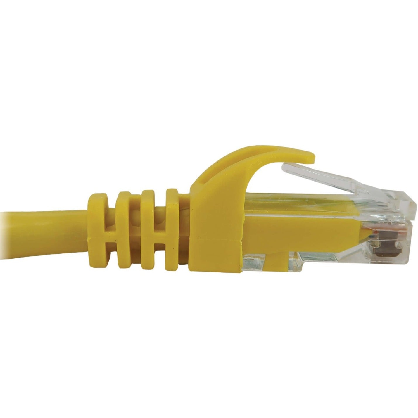 Side profile of RJ45 connector showing strain relief boot design-alternate-image4