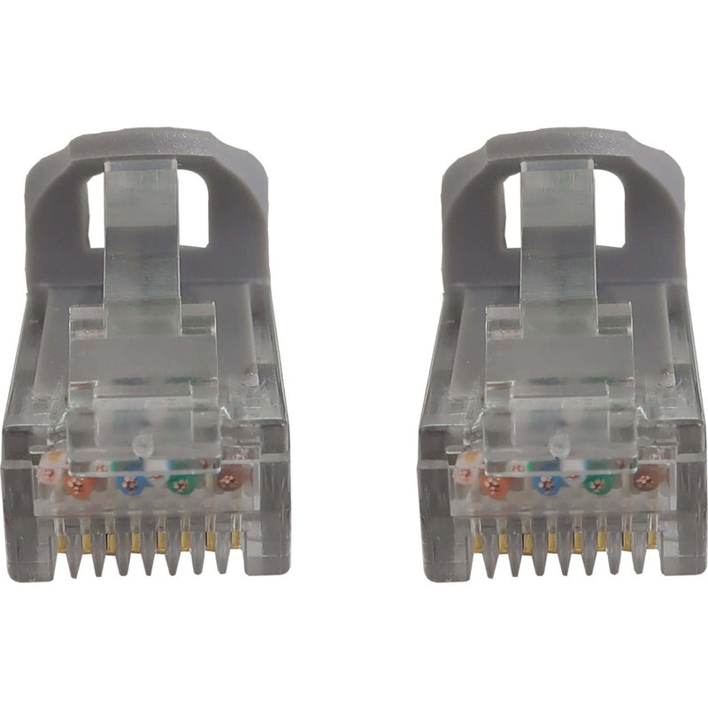 Detailed view of snagless boot mechanism on RJ45 connector