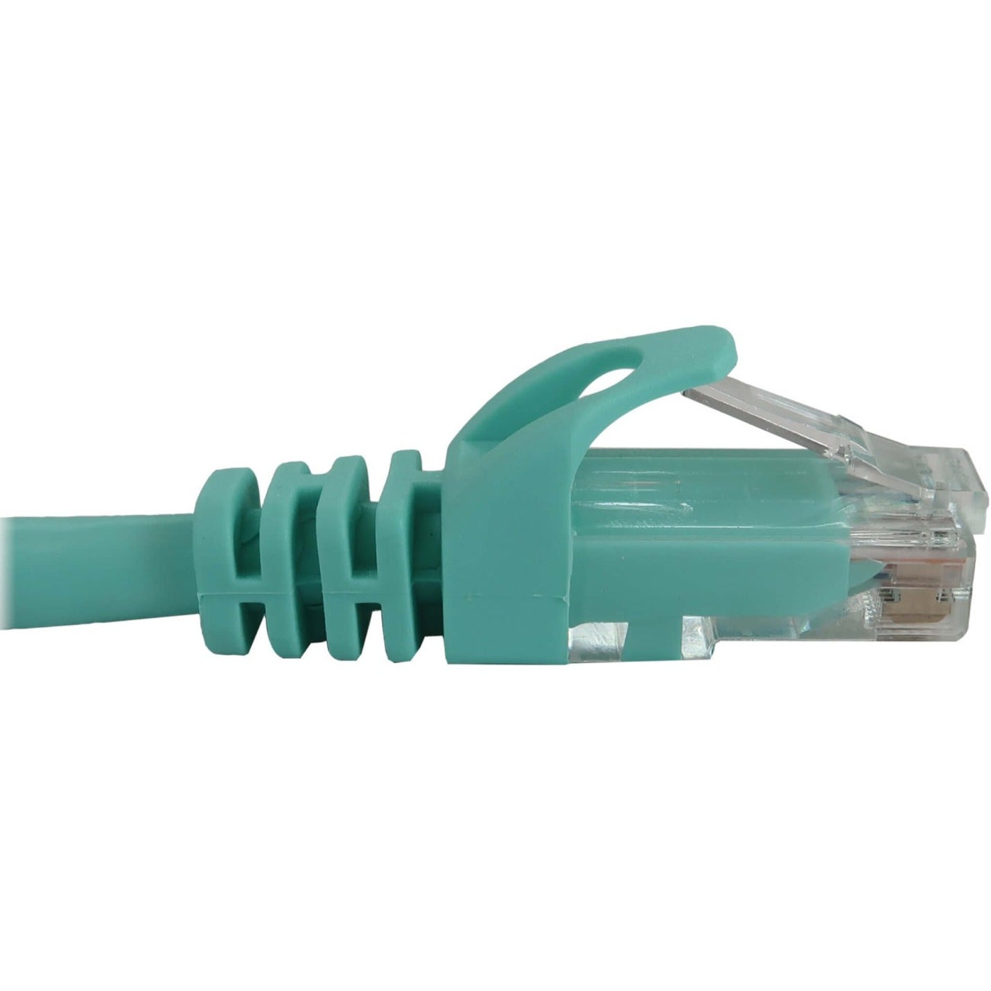 Tripp Lite N261-015-AQ Cat.6a UTP Network Cable 15ft Aqua 10G PoE Snagless Molded  트립 라이트 N261-015-AQ 캣.6a UTP 네트워크 케이블 15피트 아쿠아 10G PoE 스내글리스 몰드ed