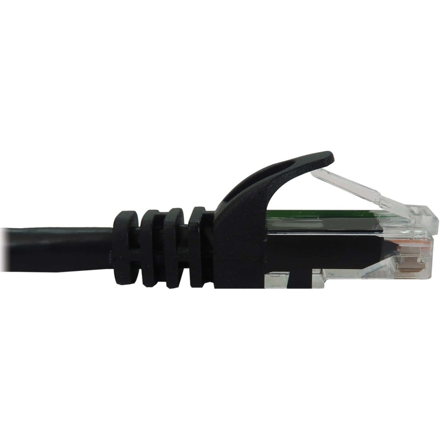 Side view of RJ45 connector showing strain relief boot and cable interface-alternate-image4