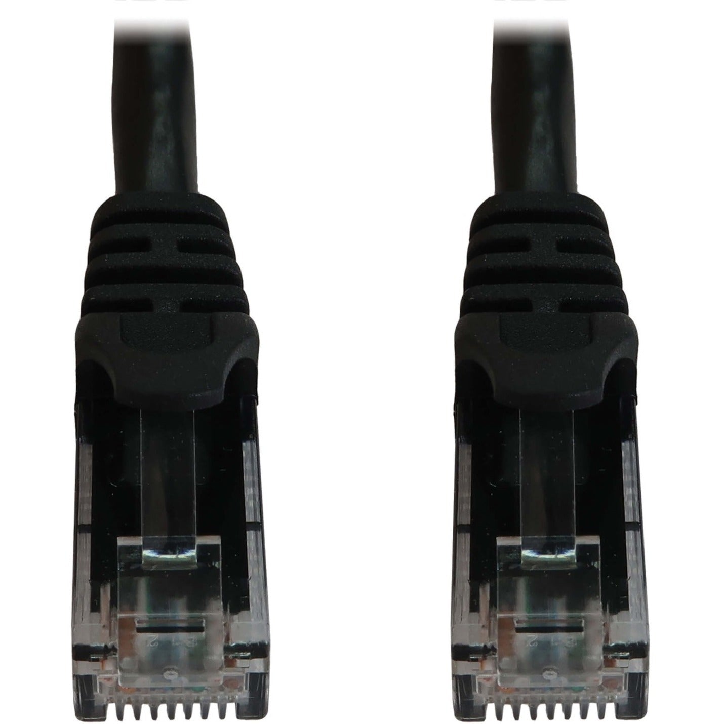 Close-up of snagless RJ45 connector ends showing protective boot design-alternate-image2