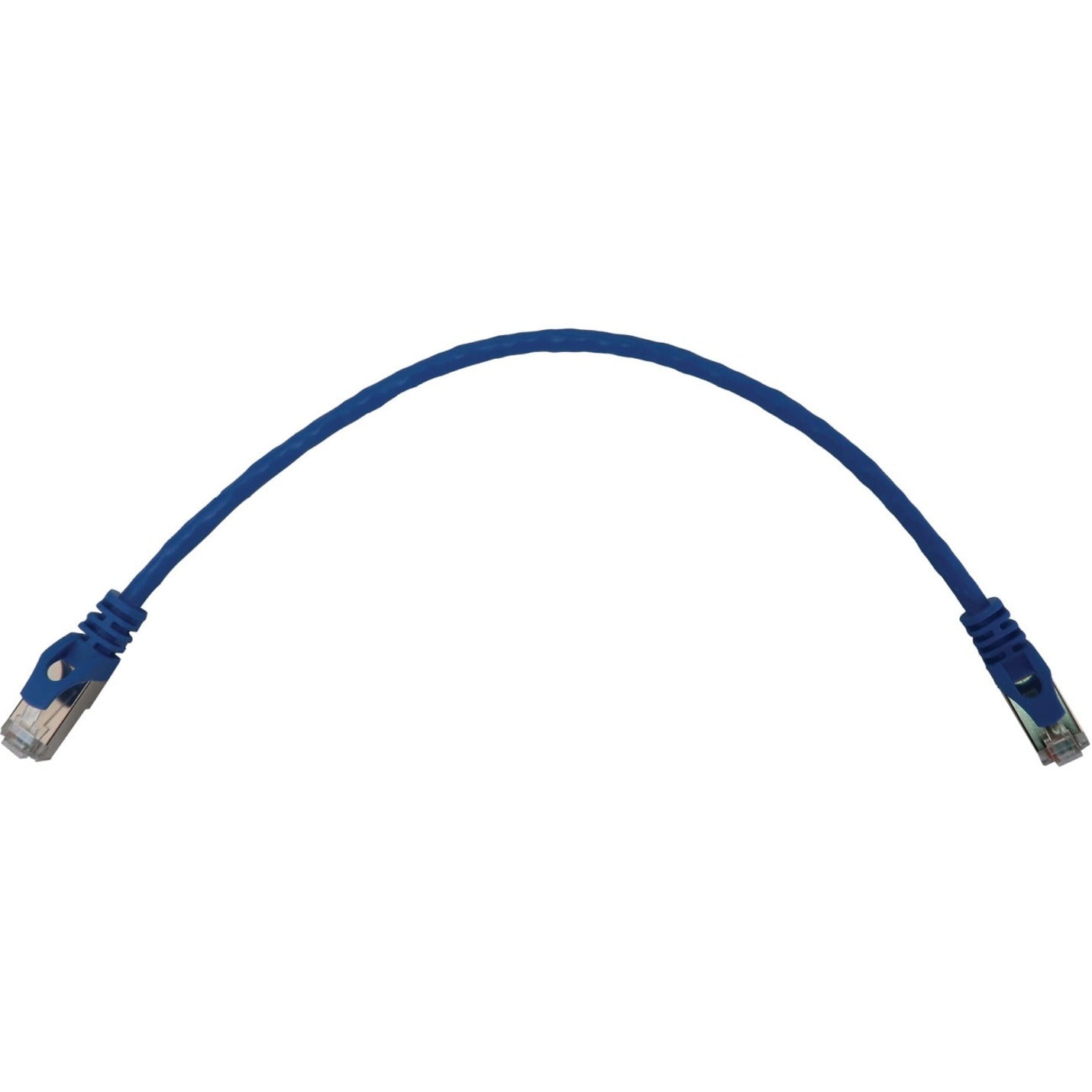 Tripp Lite N262-S01-BL Cat6a STP Patch Network Cable 10G PoE Blue 1ft  트립 라이트 N262-S01-BL Cat6a STP 패치 네트워크 케이블 10G PoE 파란색 1피트