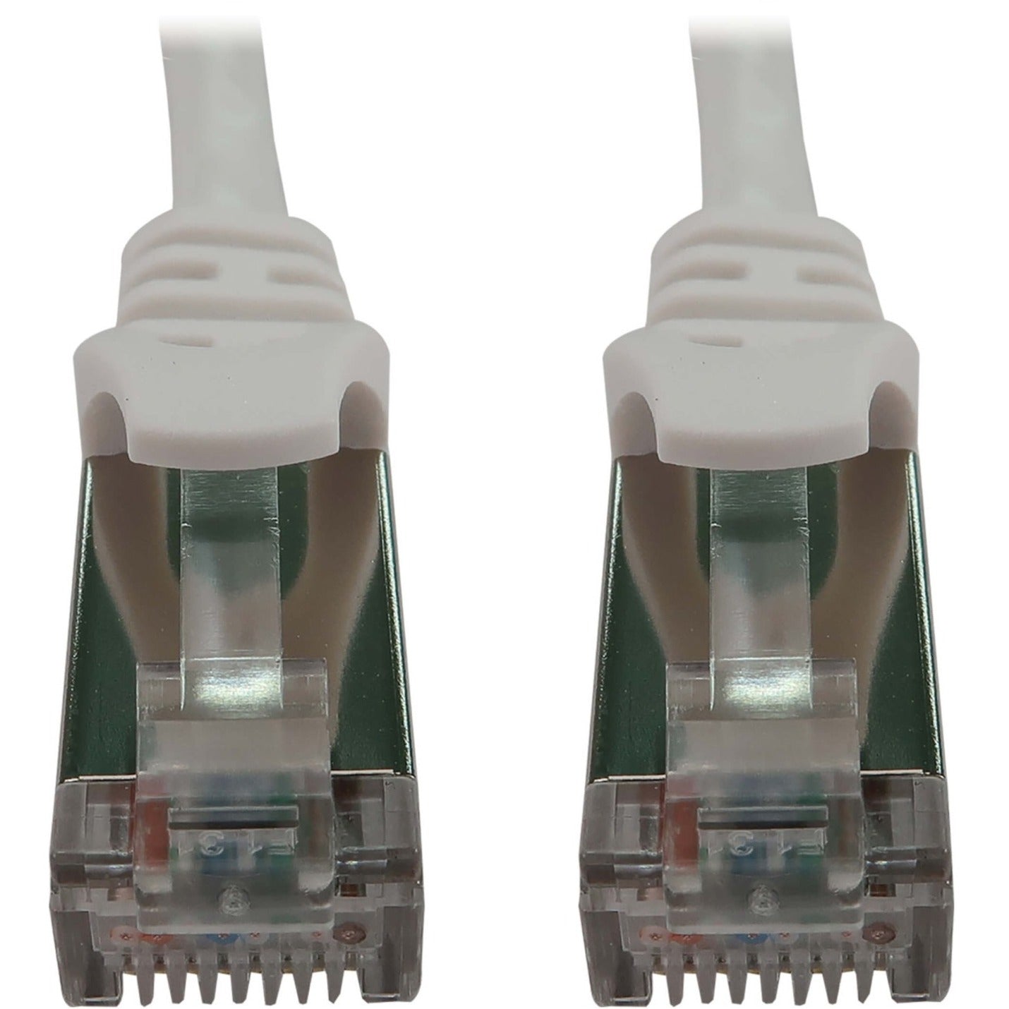 Tripp Lite N262-S01-WH Cat6a STP Patch Network Cable 10G Snagless Shielded 1ft White  Tripp Lite N262-S01-WH Cavo di Rete Patch Cat6a STP 10G Schermato Senza Inceppamento 1ft Bianco