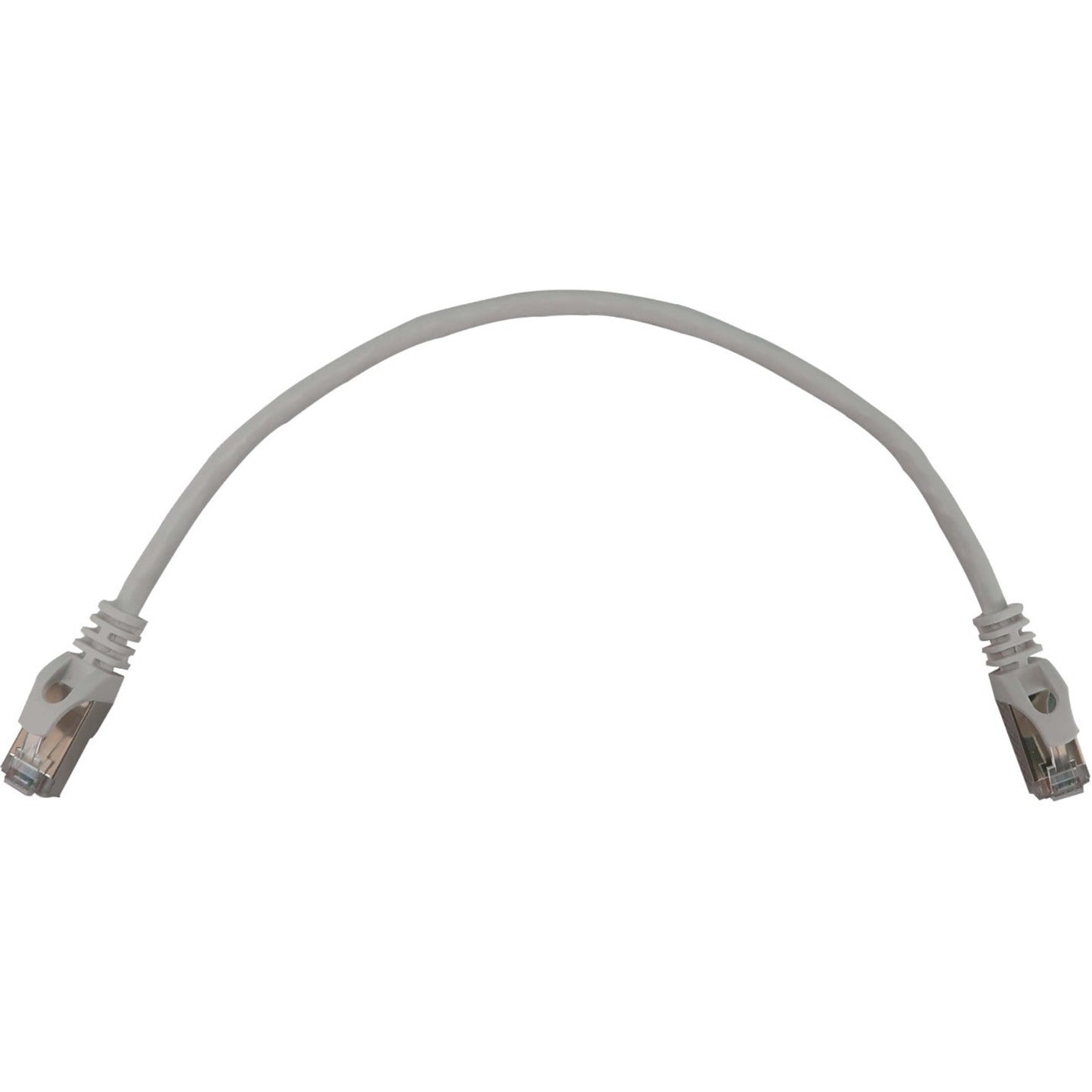 Tripp Lite N262-S01-WH Cat6a STP Patch Network Cable, 10G, Snagless Shielded, 1ft, White